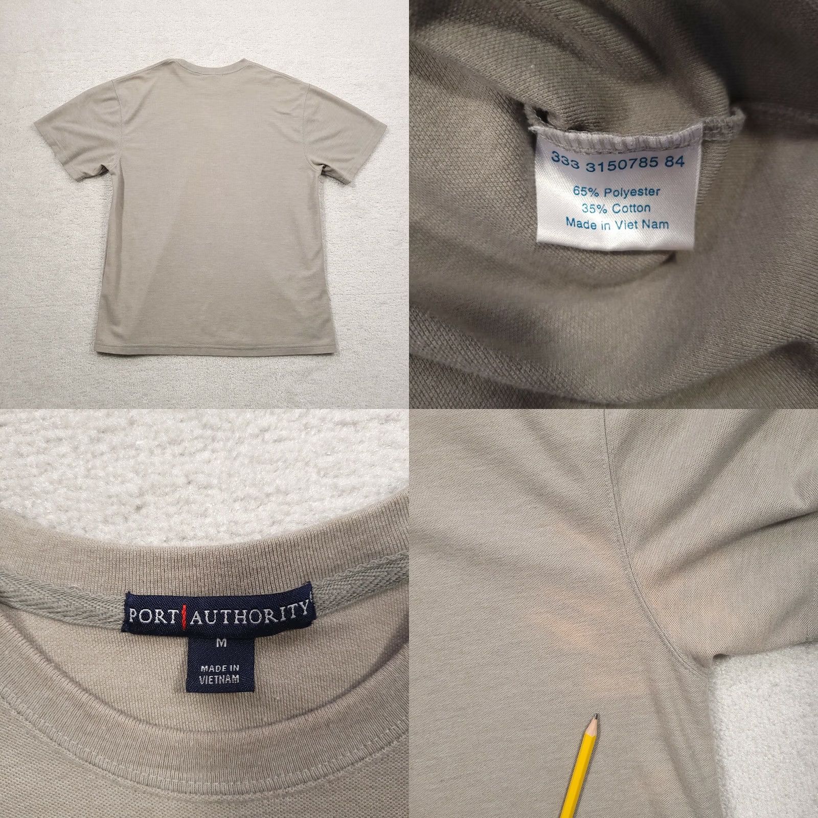 Port Authority Port Authority T Shirt Mens Medium Gray Polyester Grunge Skater SEE PHOTOS Size US M / EU 48-50 / 2 - 8 Thumbnail