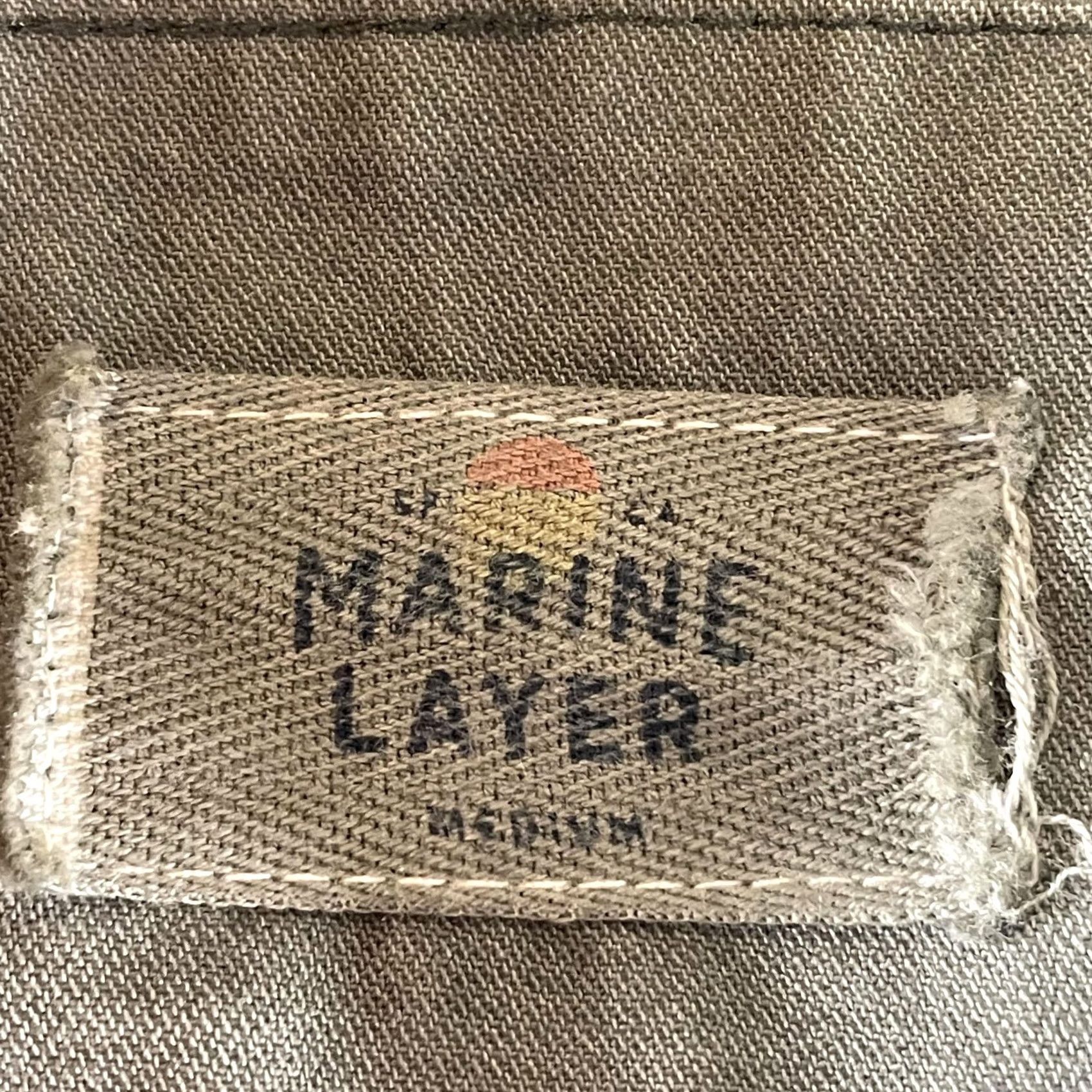 Marine Layer VINTAGE Marine Layer Jacket Mens Medium Large Green Utility Field Coat Cotton Military Size US L / EU 52-54 / 3 - 2 Thumbnail