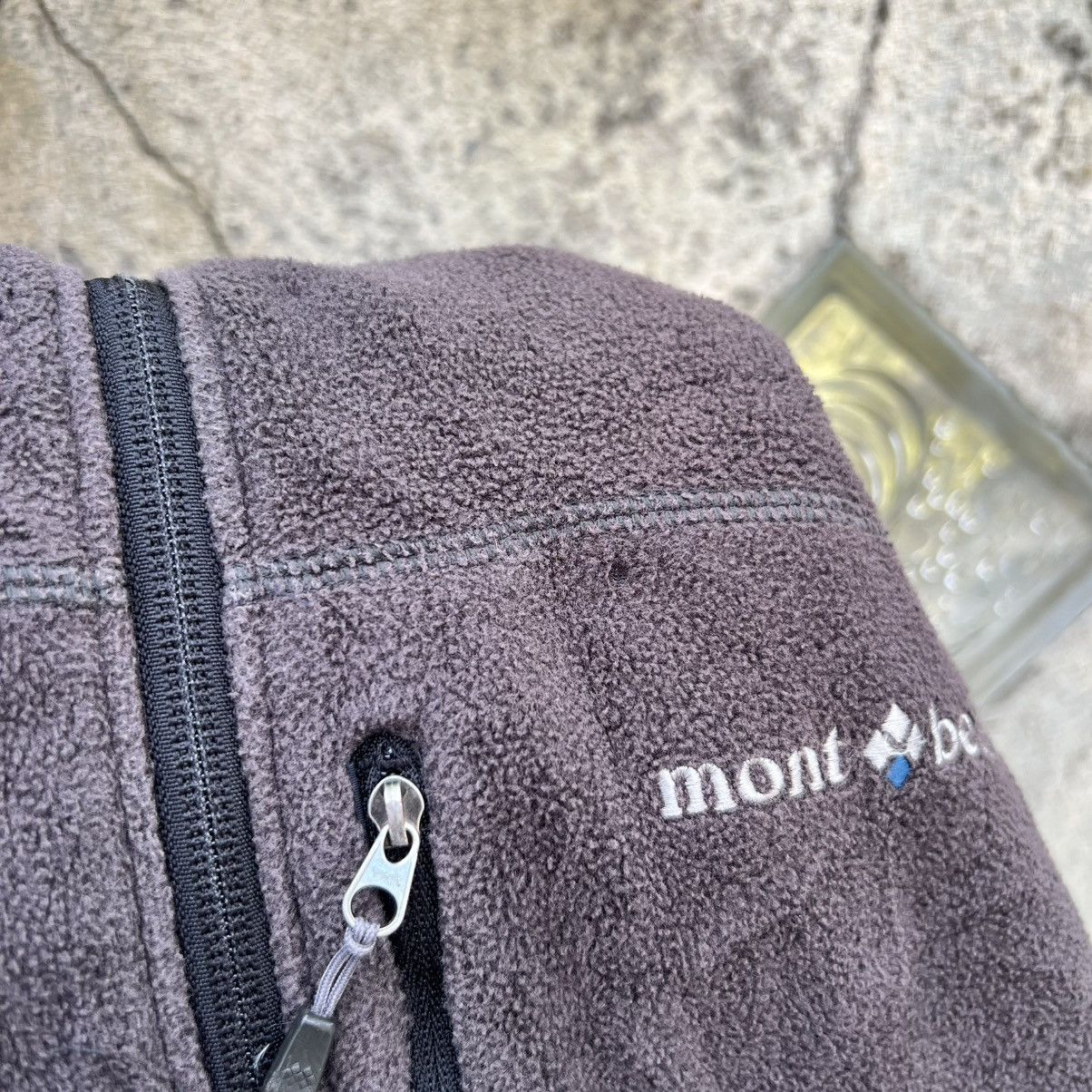 Montbell “MONTBELL” FADED BLACK ZIP UP FLEECE JACKET Size US XL / EU 56 / 4 - 16 Thumbnail
