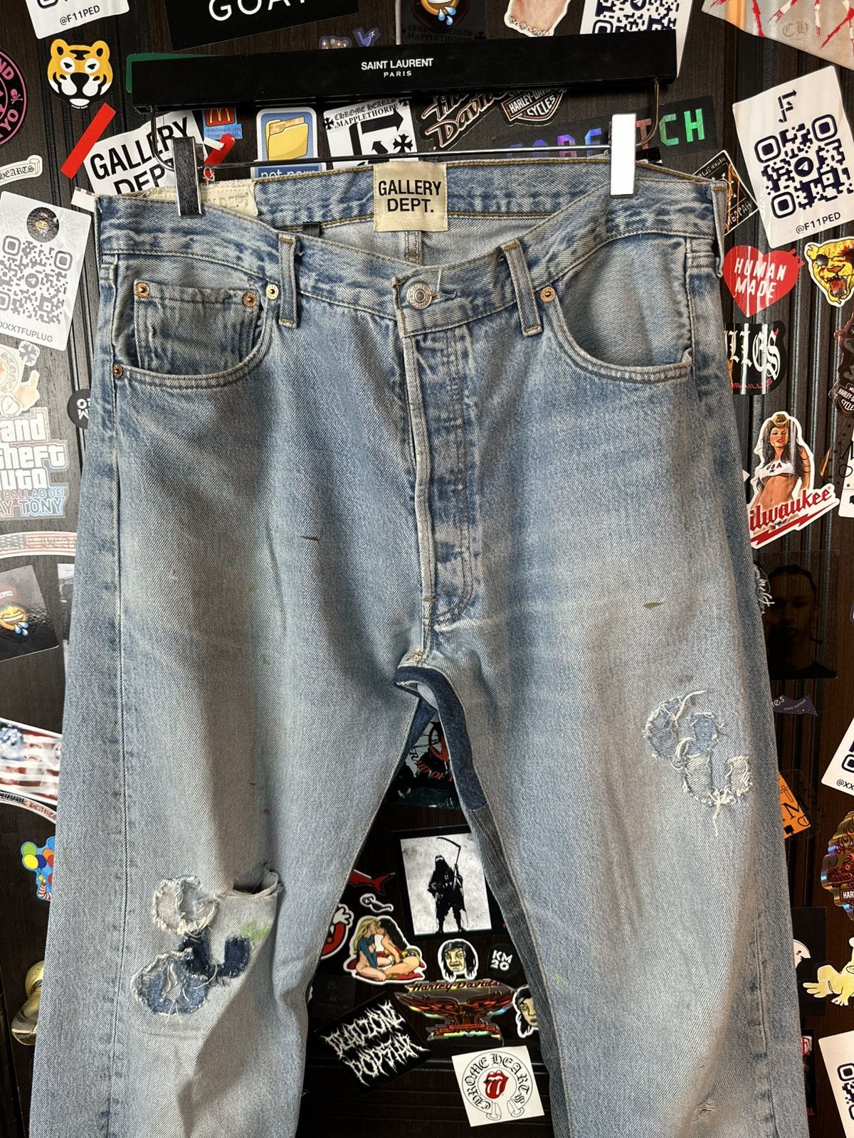 Gallery Dept. 2021 Gallery Dept 1/1 14 Patches Jeans Size US 33 - 5 Thumbnail