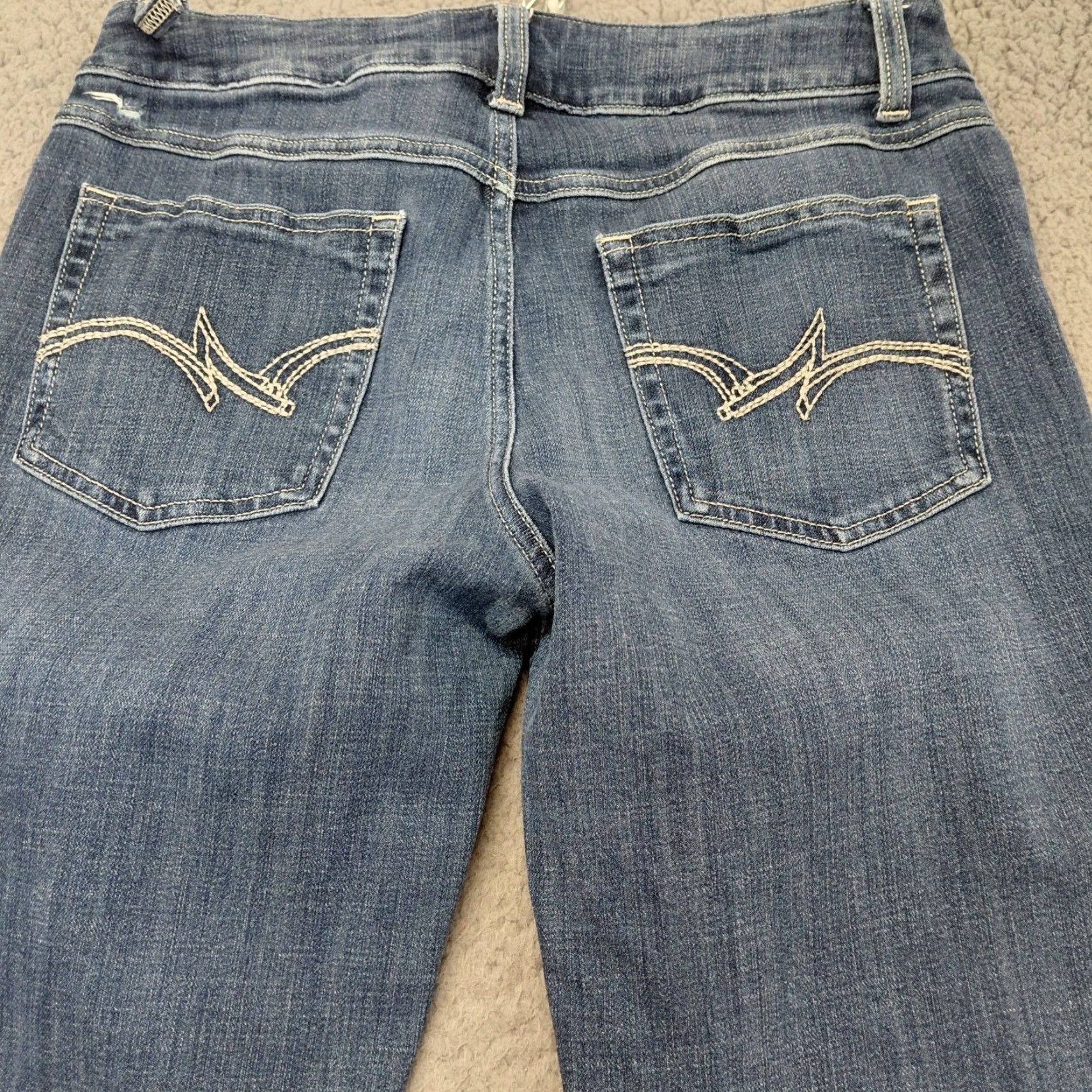 Wrangler Wrangler Jeans Women's 9/34 Bootcut Blue Dark Wash Stretch Western Denim Jeans Womens Size 30" / US 8 / IT 44 - 5 Thumbnail