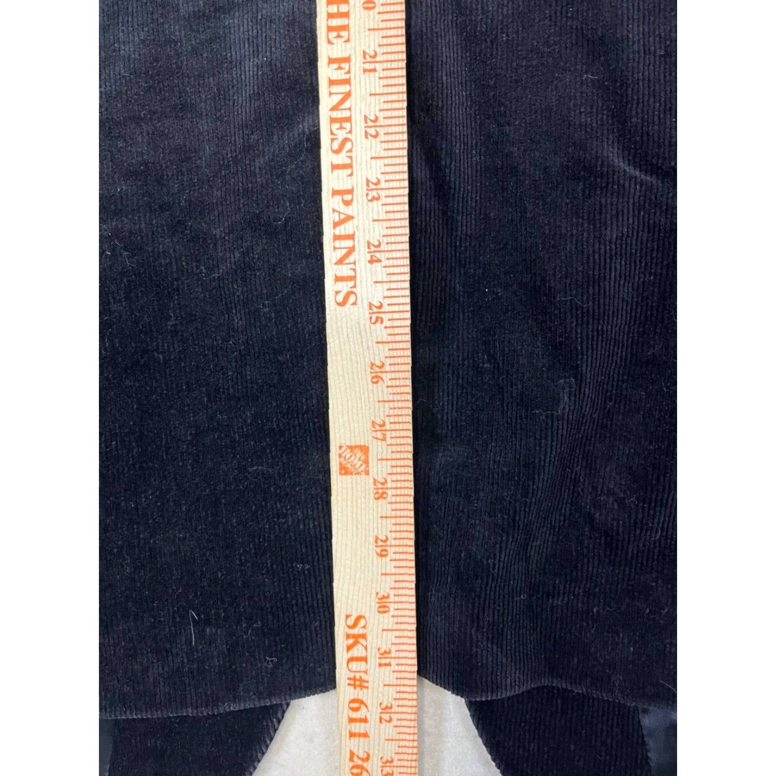 Talbots Talbots Men Velvet Sport Coat Blazer 44R Black Sports Coat 2 Piece Regular Cotton Velvet Chest 44 Mens Size 44R - 4 Thumbnail