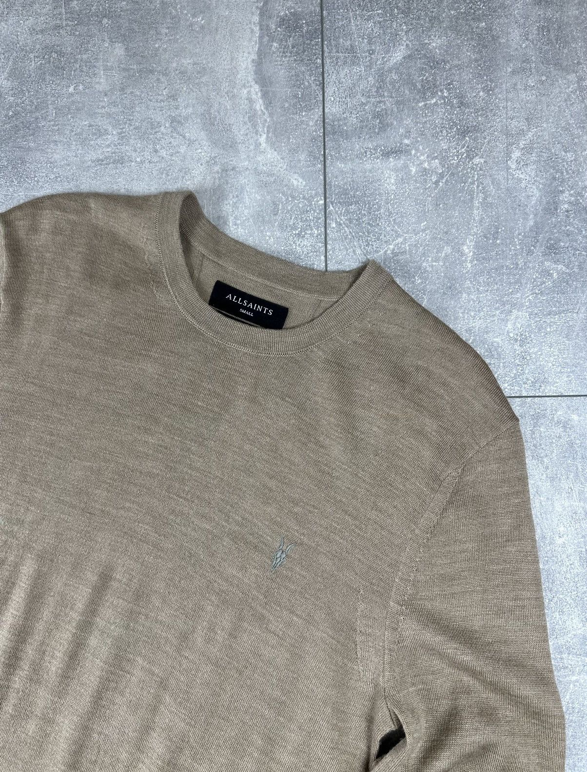 Allsaints Allsaints Merino Wool Small Logo Crew Neck Sweater Size US S / EU 44-46 / 1 - 5 Thumbnail
