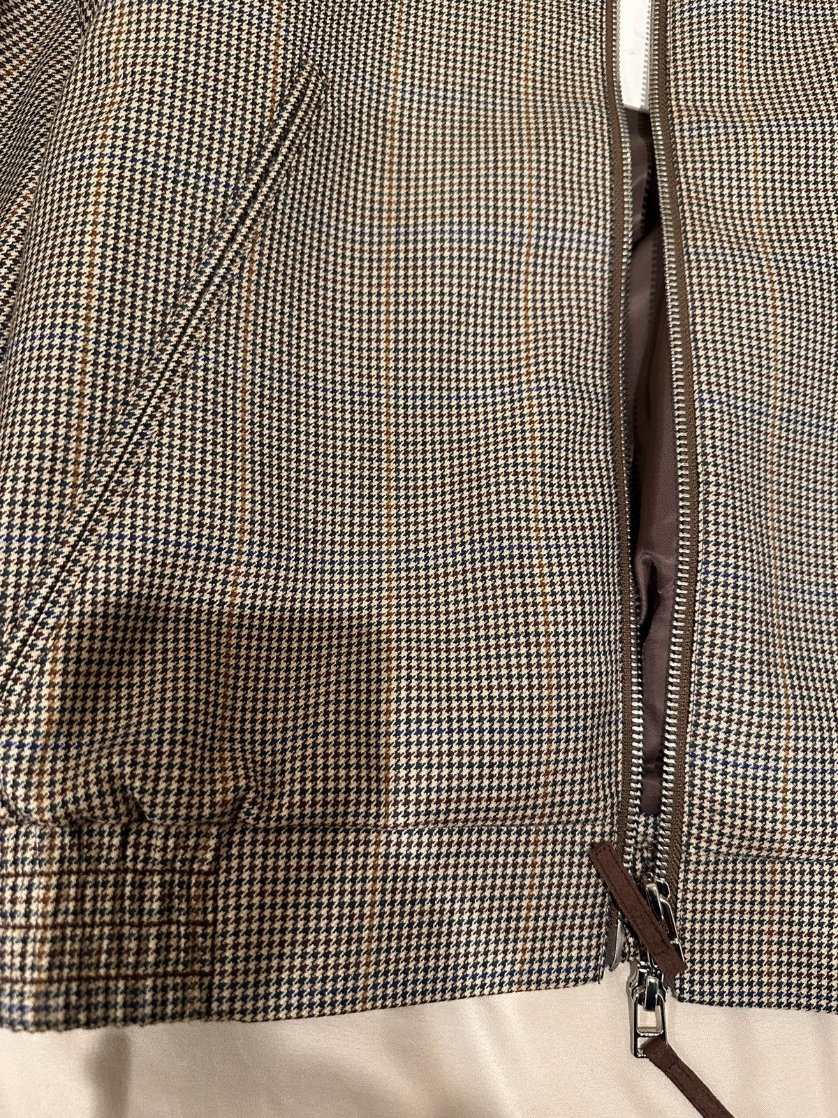 Other TriniteStudio Glen Check Double Zipper Bomber Jacket Size M / US 6-8 / IT 42-44 - 3 Thumbnail
