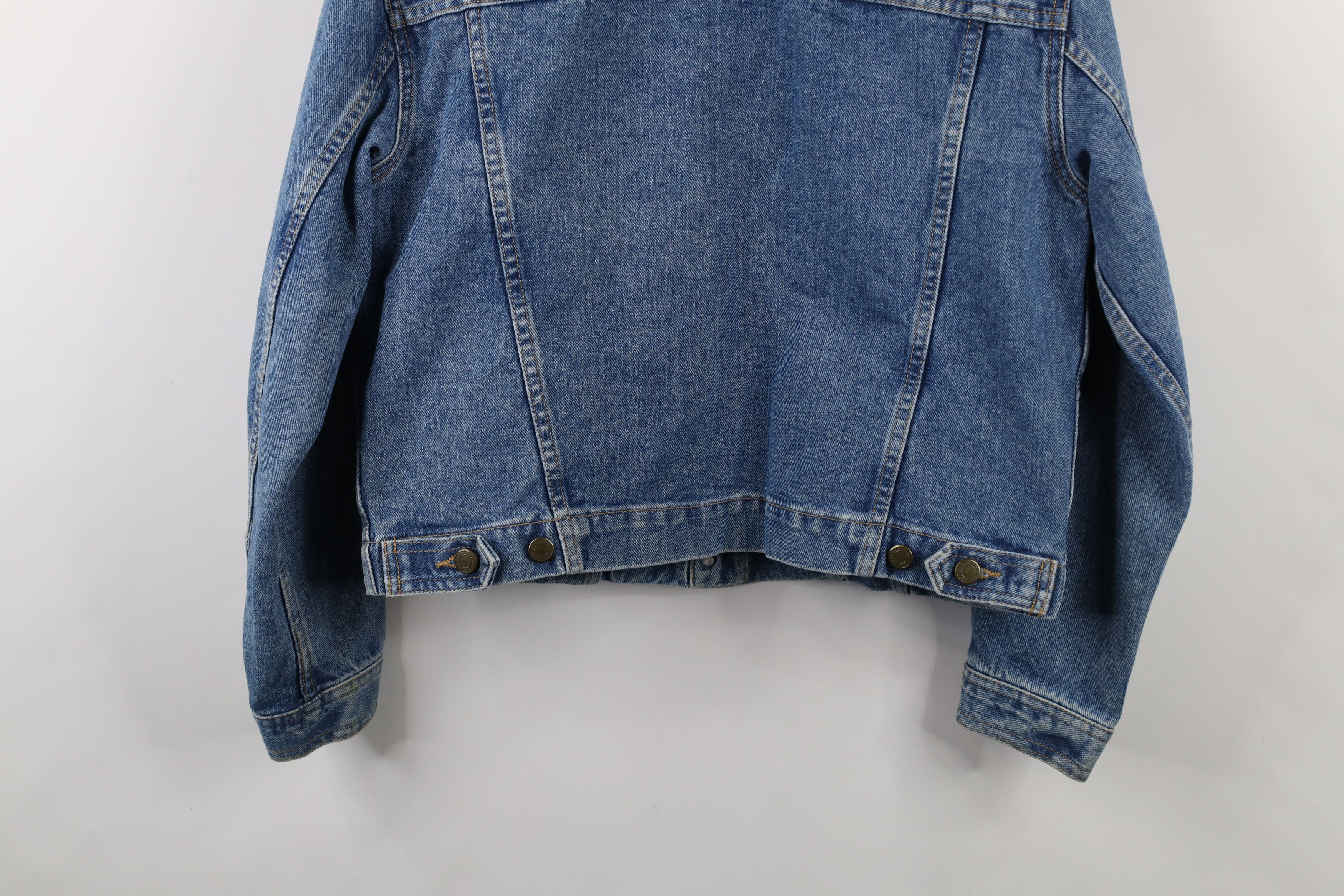 Vintage Vintage 90s Streetwear Distressed Denim Jean Trucker Jacket Size L / US 10 / IT 46 - 14 Thumbnail