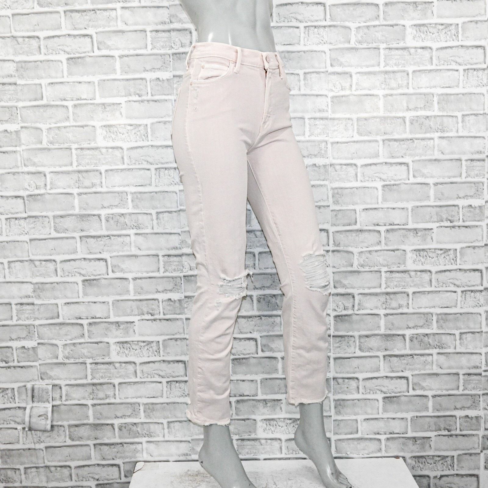 MOTHER MOTHER Superior Denim High Waisted Rascal Ankle Jeans Pink Size 25" / US 0 / IT 36 - 4 Thumbnail