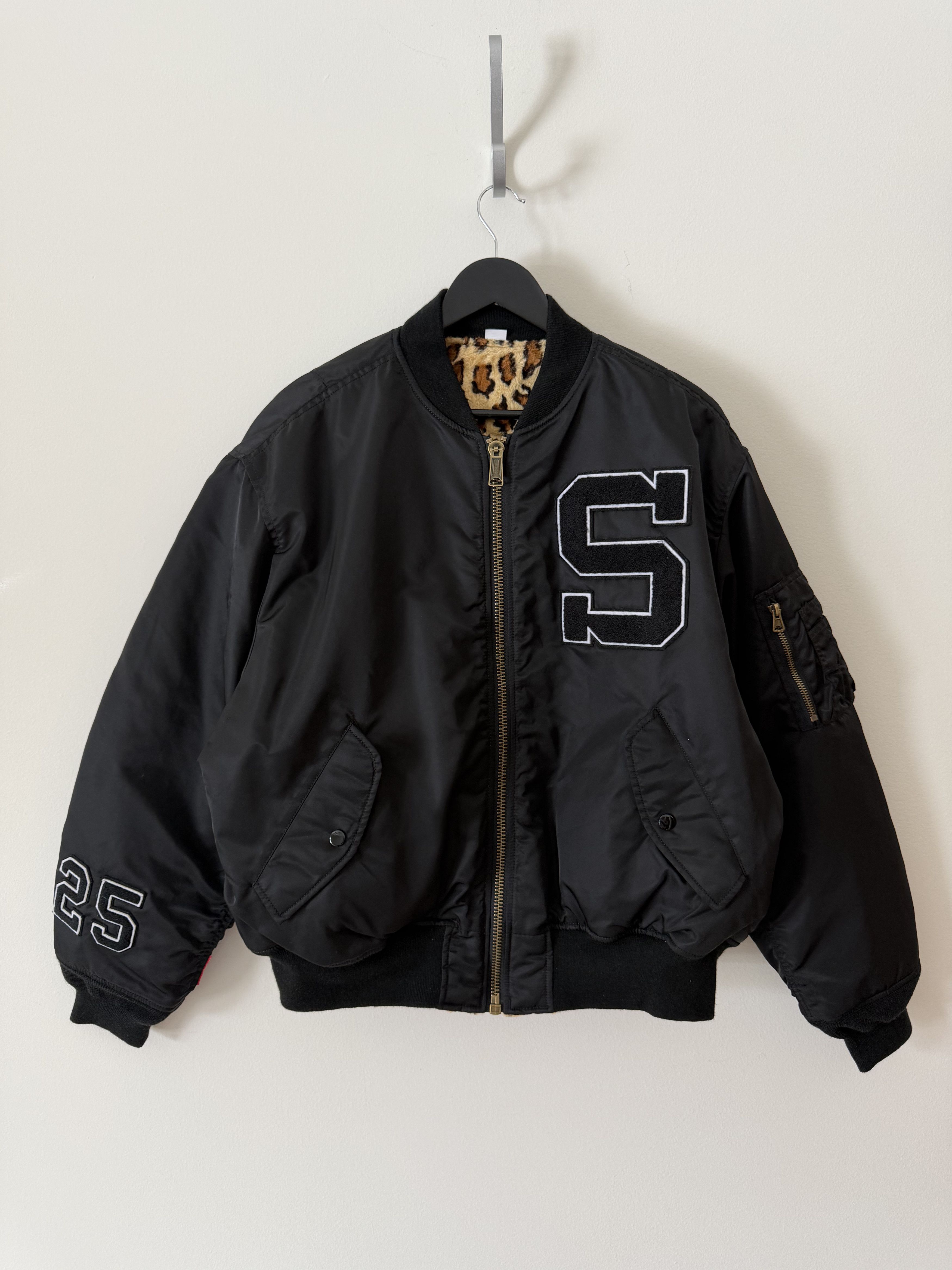 Supreme Used SS14 Supreme Blood Chit Reversible MA-1 Bomber Jacket