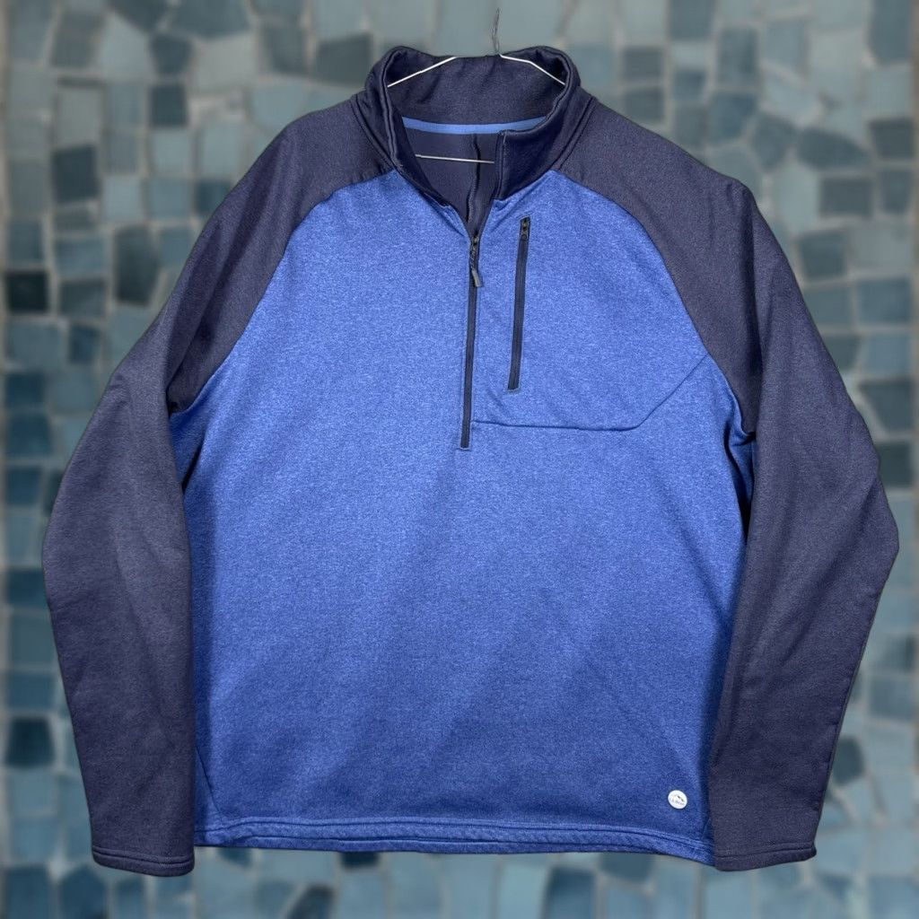 Vintage VINTAGE LL Bean Jacket Mens XLT Mountain Classic Fleece 1/2 Zip Tech 51530 Pullover Blue Size US XL / EU 56 / 4 - 1 Thumbnail