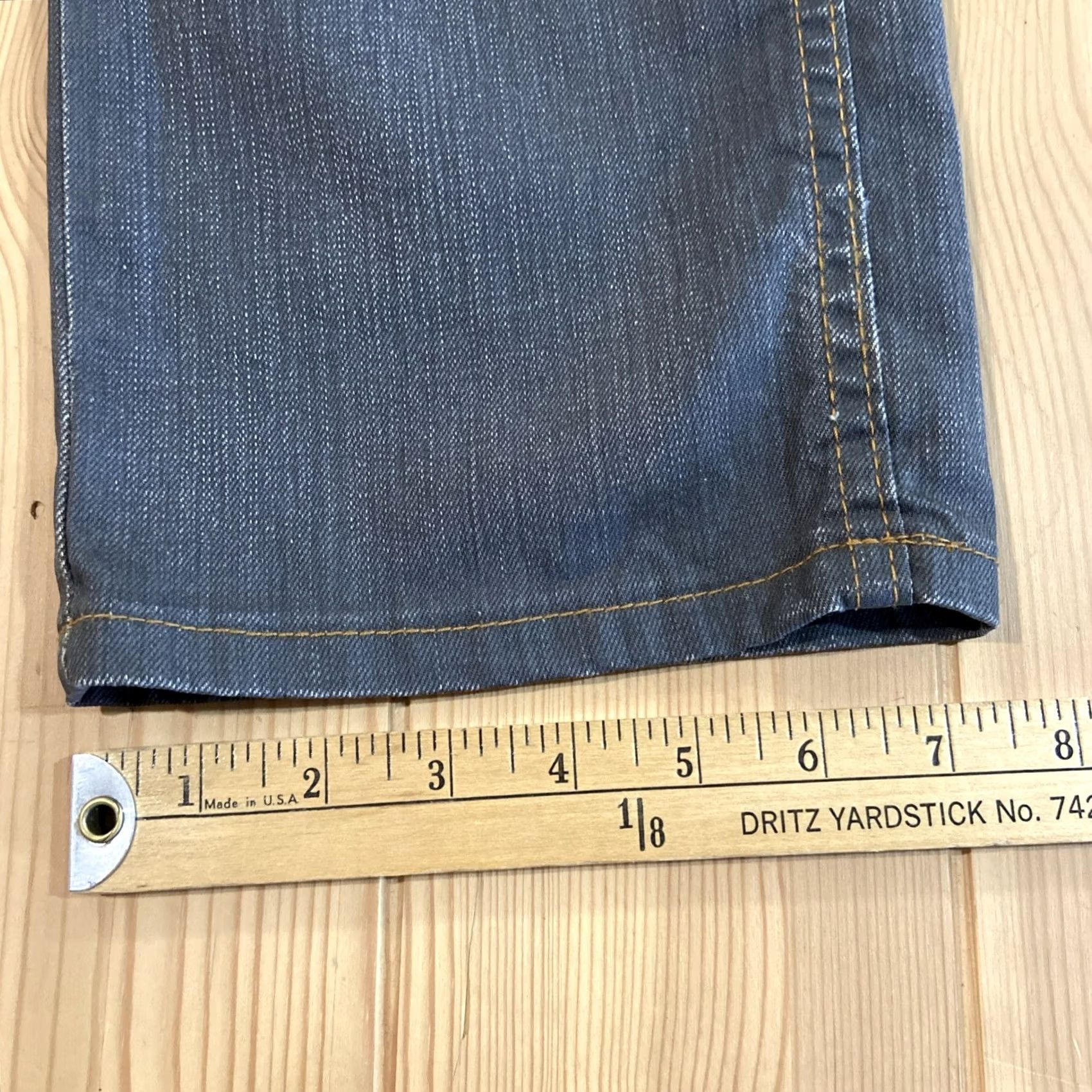 Vintage TOKYO FIVE Jeans 5-Pocket Distressed Dark Wash Regular Straight Fit Mens 30 Gray Size US 30 / EU 46 - 7 Thumbnail