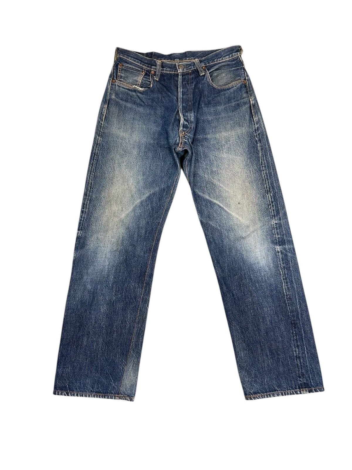 Sugar Cane Vintage Fortune & Co 80’s Hidden Rivet Washed Denim Size US 30 / EU 46 - 1 Thumbnail