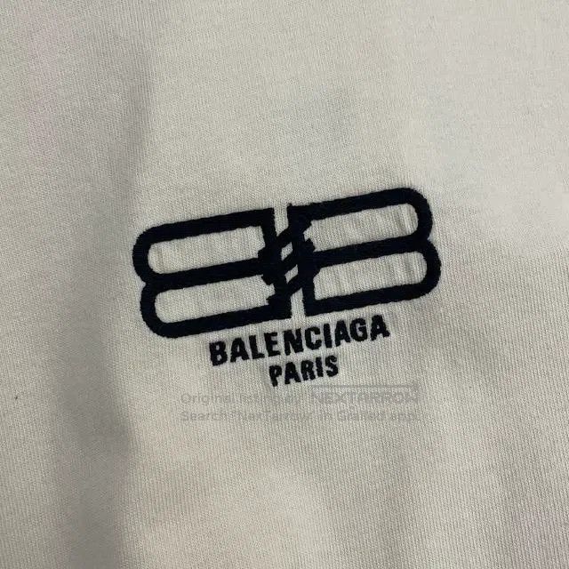 Balenciaga Balenciaga Beige Double B Short Sleeve Size US L / EU 52-54 / 3 - 8 Thumbnail