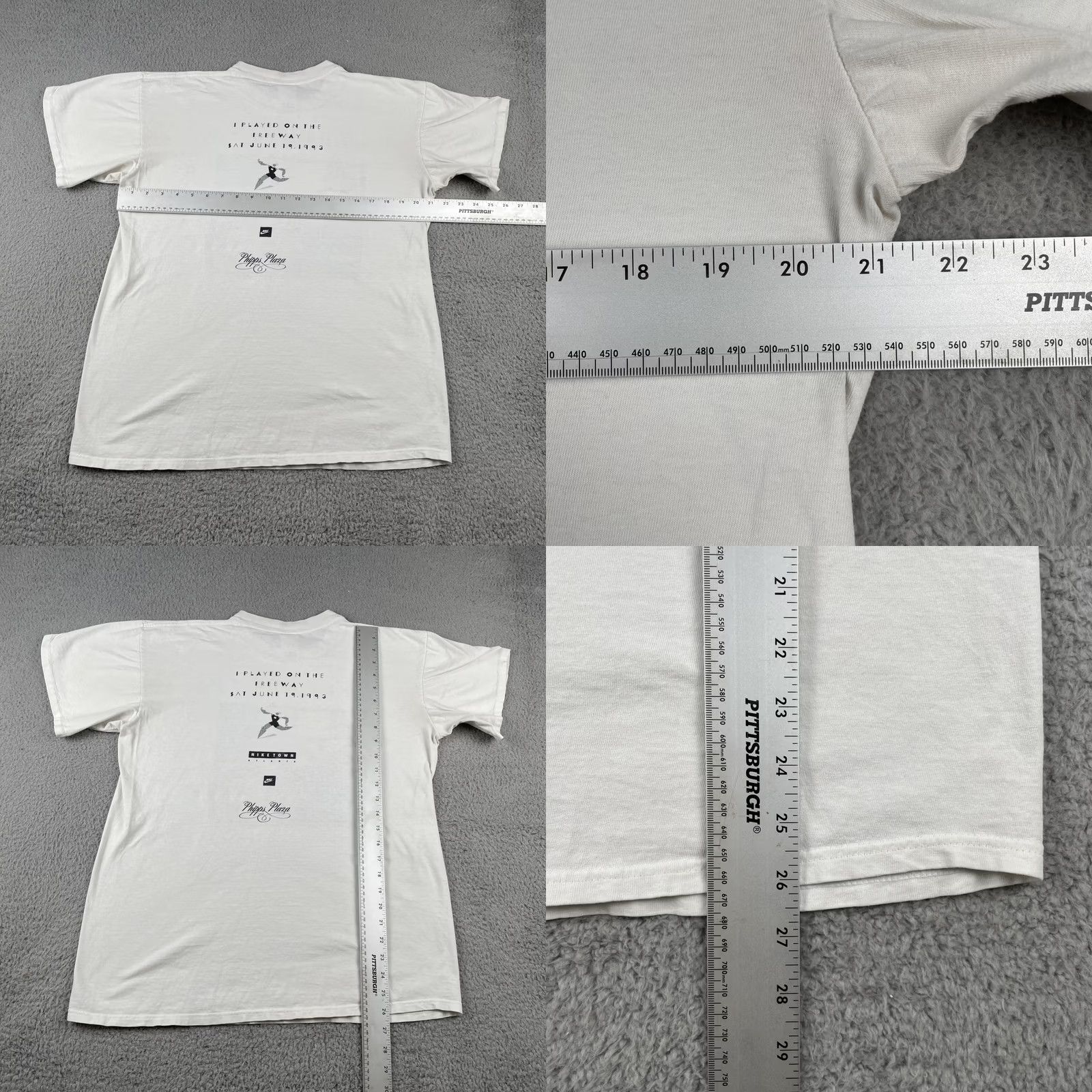Nike VINTAGE Nike L White Shirt Mens 90s Georgia 400 Road Race 1993 Nike Town Atlanta Made In USA Size US L / EU 52-54 / 3 - 10 Thumbnail