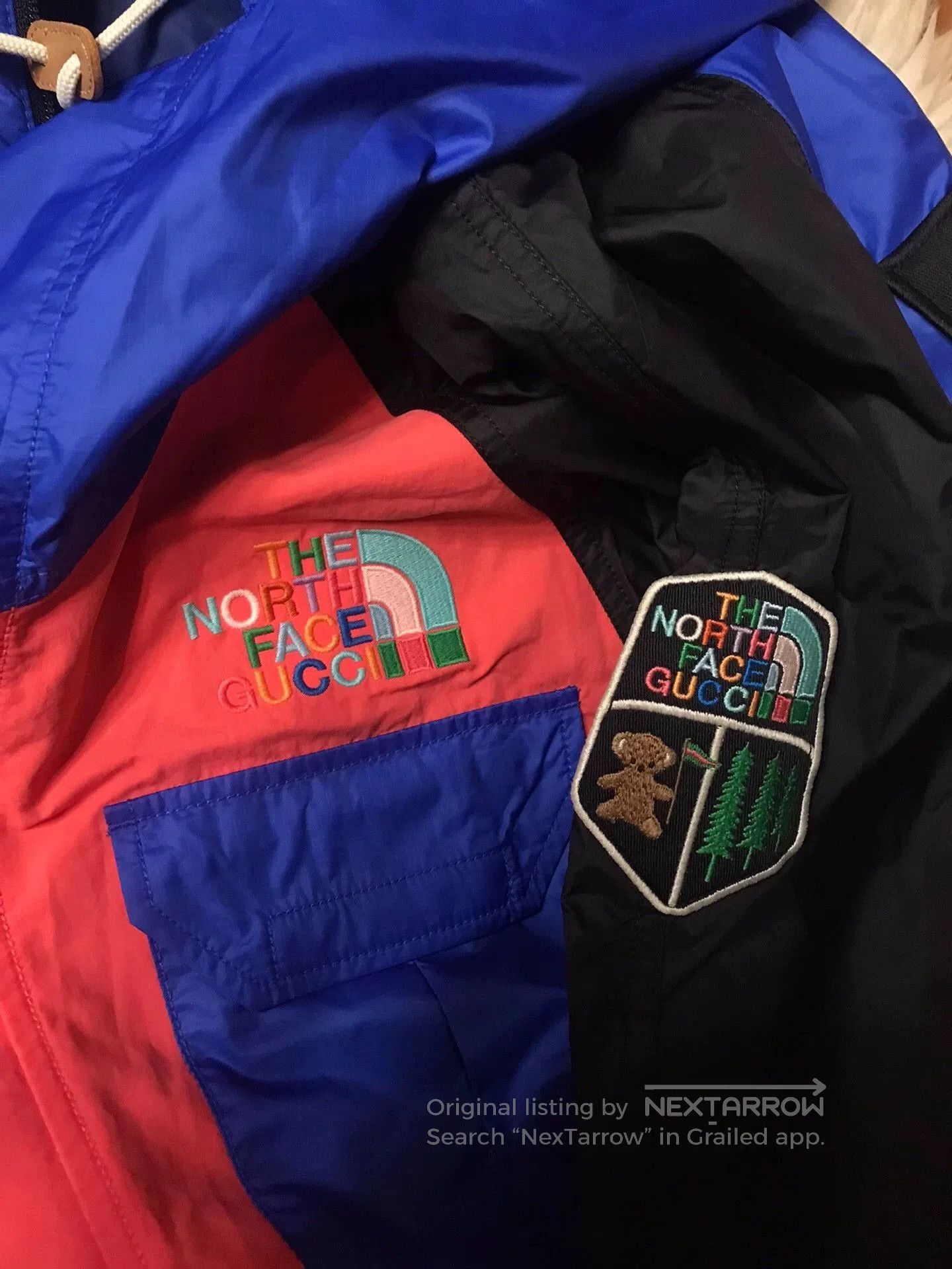 Multi-Color Hooded Light Jacket with Pockets.