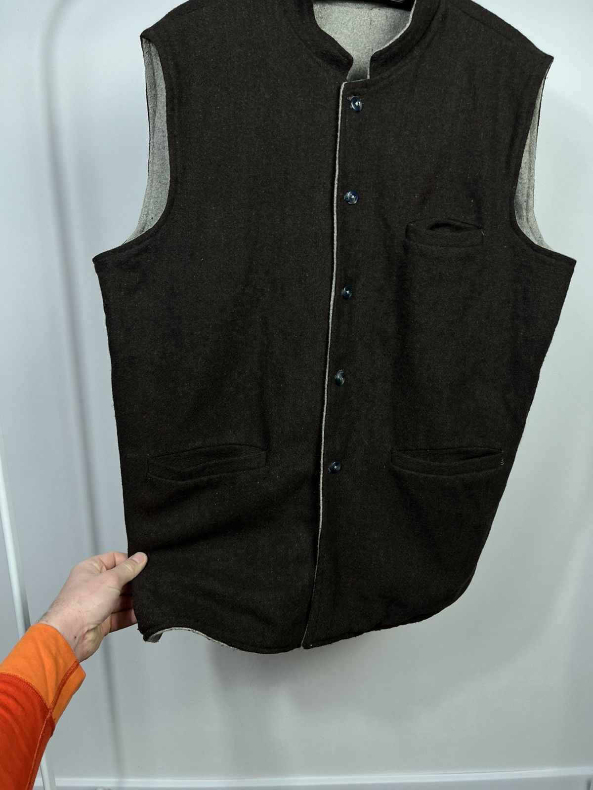 Other Vintage Reversible Wool Vest Button Up Classic Style Size US XL / EU 56 / 4 - 6 Thumbnail