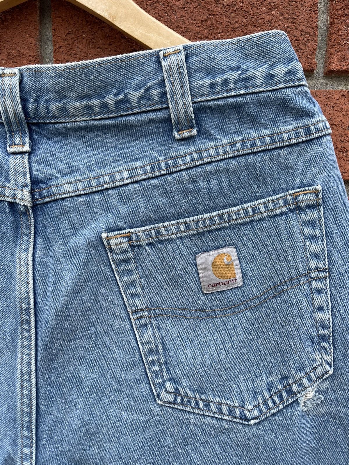 Carhartt × Vintage Vintage Faded Blue Denim Size US 34 / EU 50 - 8 Thumbnail