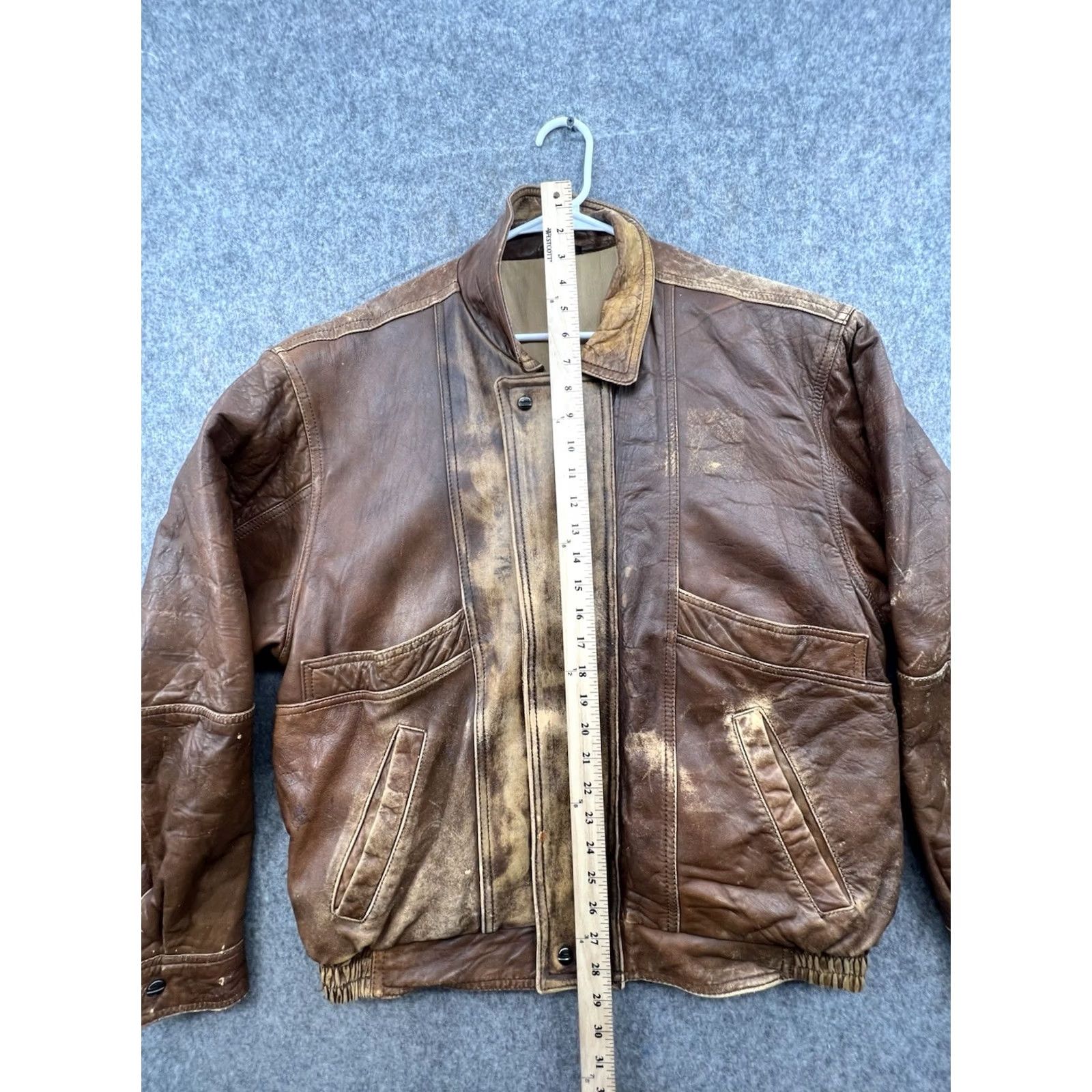 Vintage VINTAGE Mirage Bomber Jacket Brown Leather Flight Dictionary? Size US XS / EU 42 / 0 - 3 Thumbnail