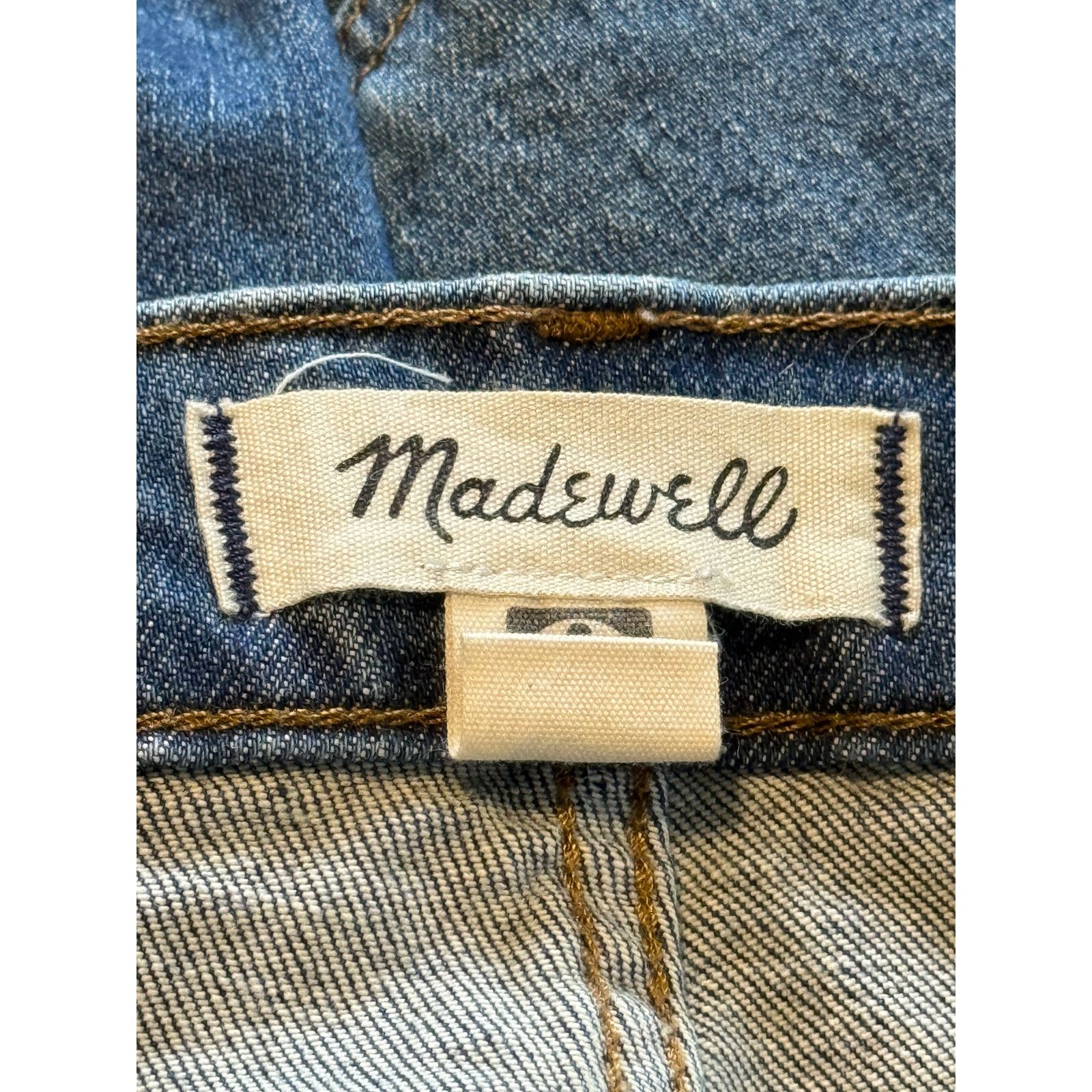 Madewell Madewell Jeans Women 37 Blue Denim High Rise Slim Boyfriend Size 37" - 6 Thumbnail