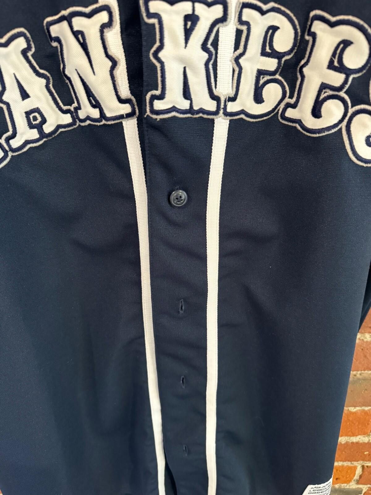 Other True Fan New York Yankees Jersey Men Size L blue Size ONE SIZE - 3 Thumbnail