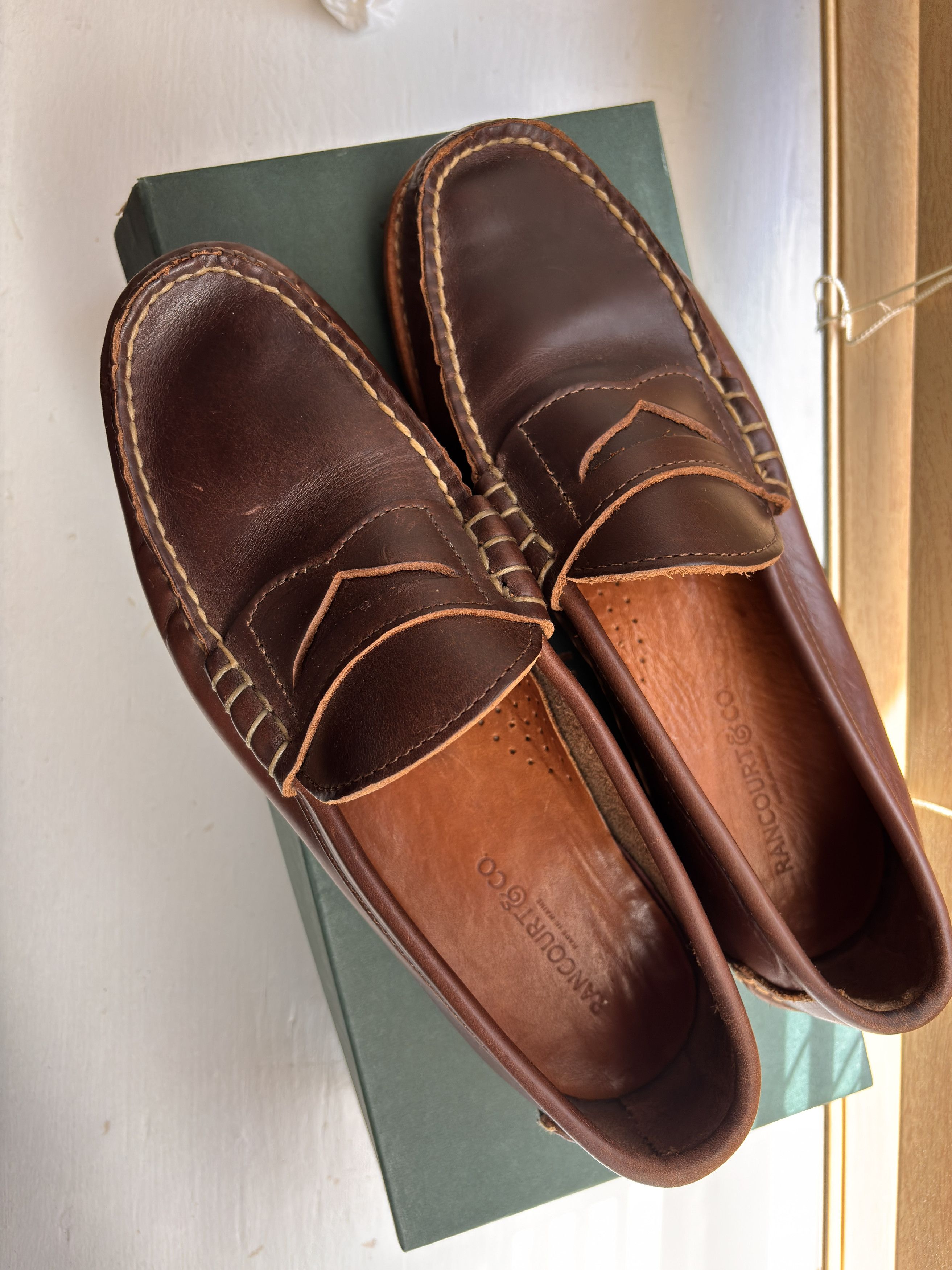 Rancourt & Co. Beefroll Penny Loafers LH - Carolina Brown 