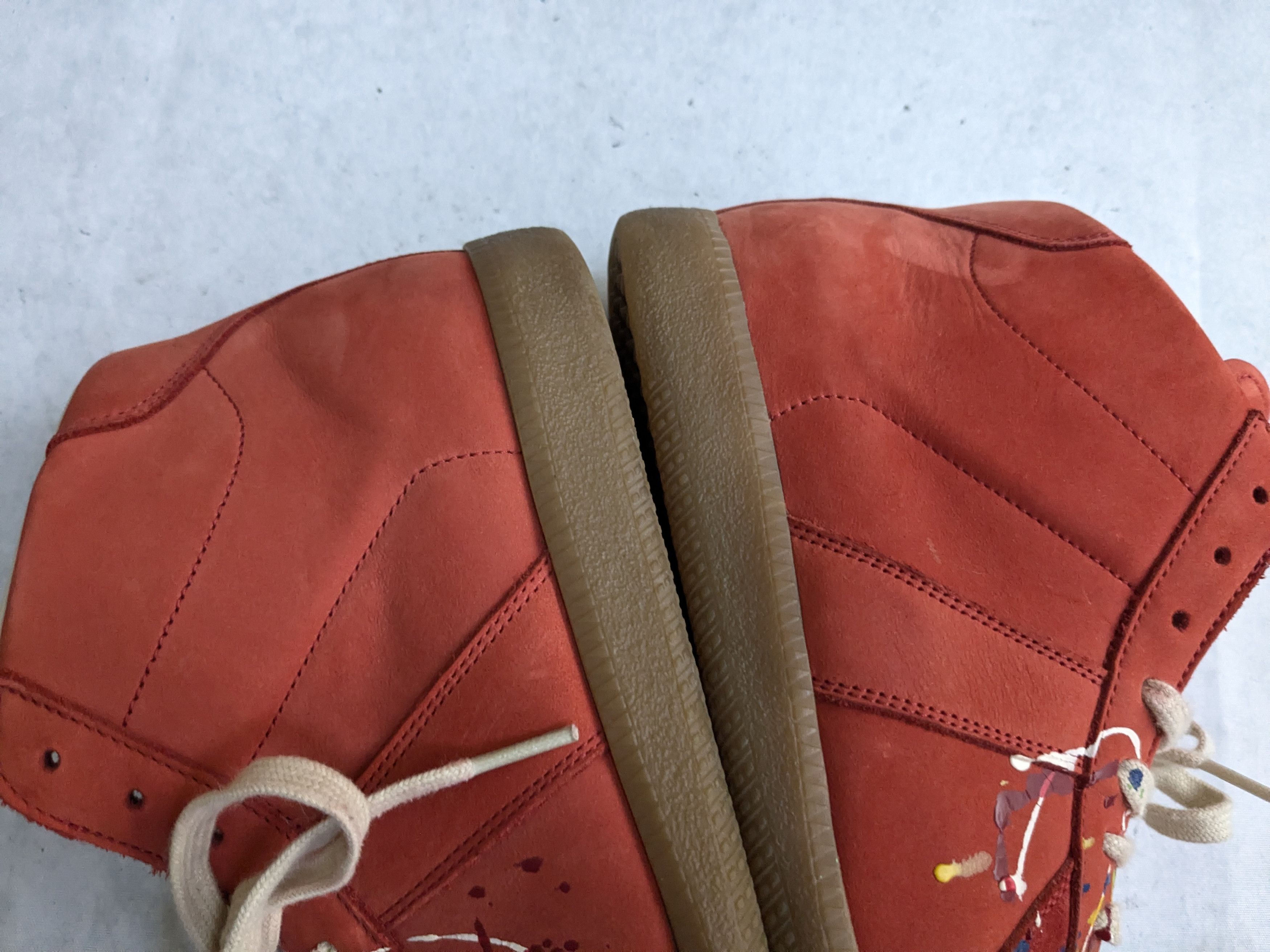Maison Margiela Maison Margiela Replica GAT Paint Splatter Red 8 41 High Top Size US 8 / EU 41 - 14 Thumbnail