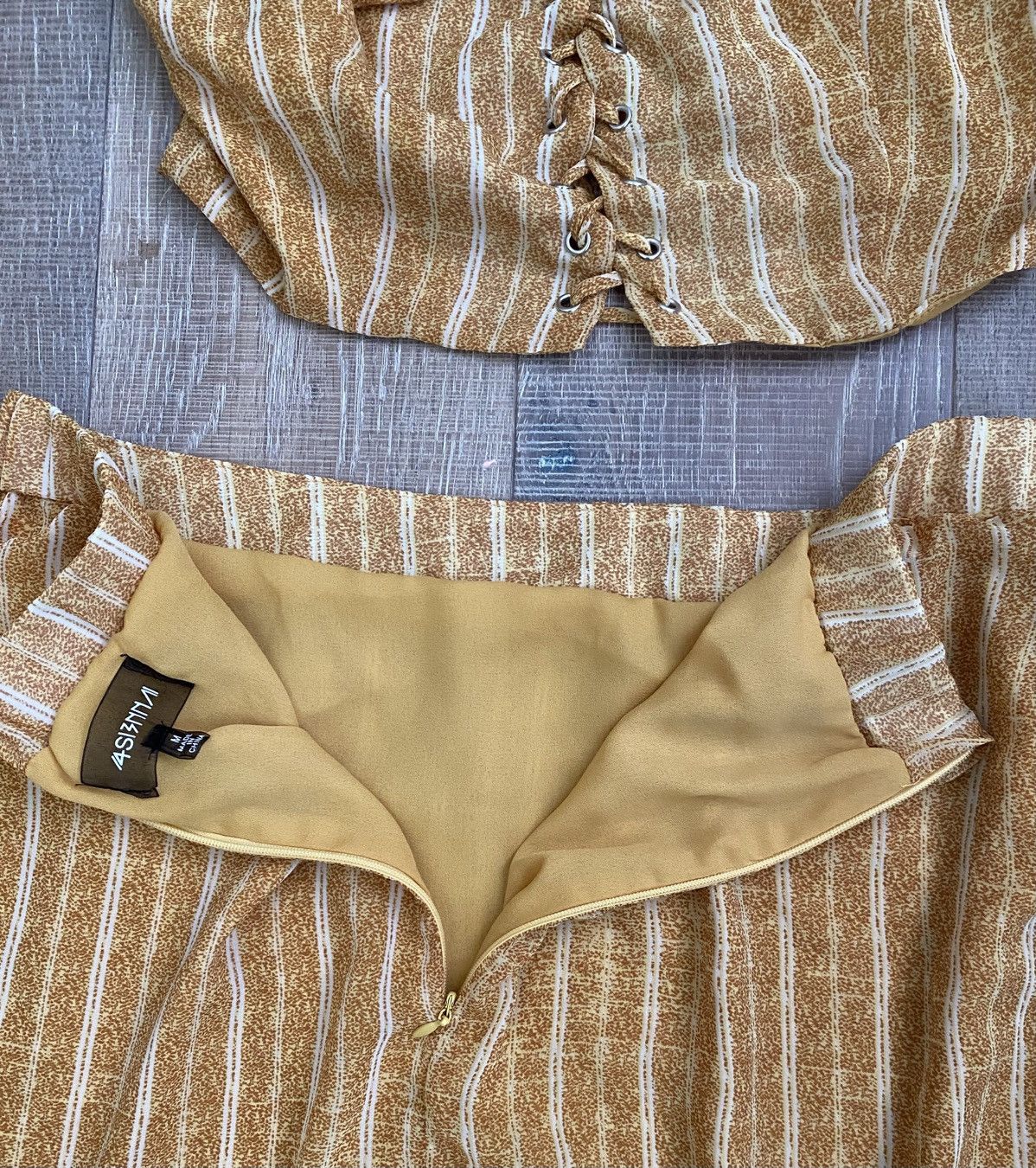 Urban Outfitters Urban Outfitters 4Si3NNA Crop Top & Matching Wrap Skirt Size M / US 6-8 / IT 42-44 - 6 Thumbnail