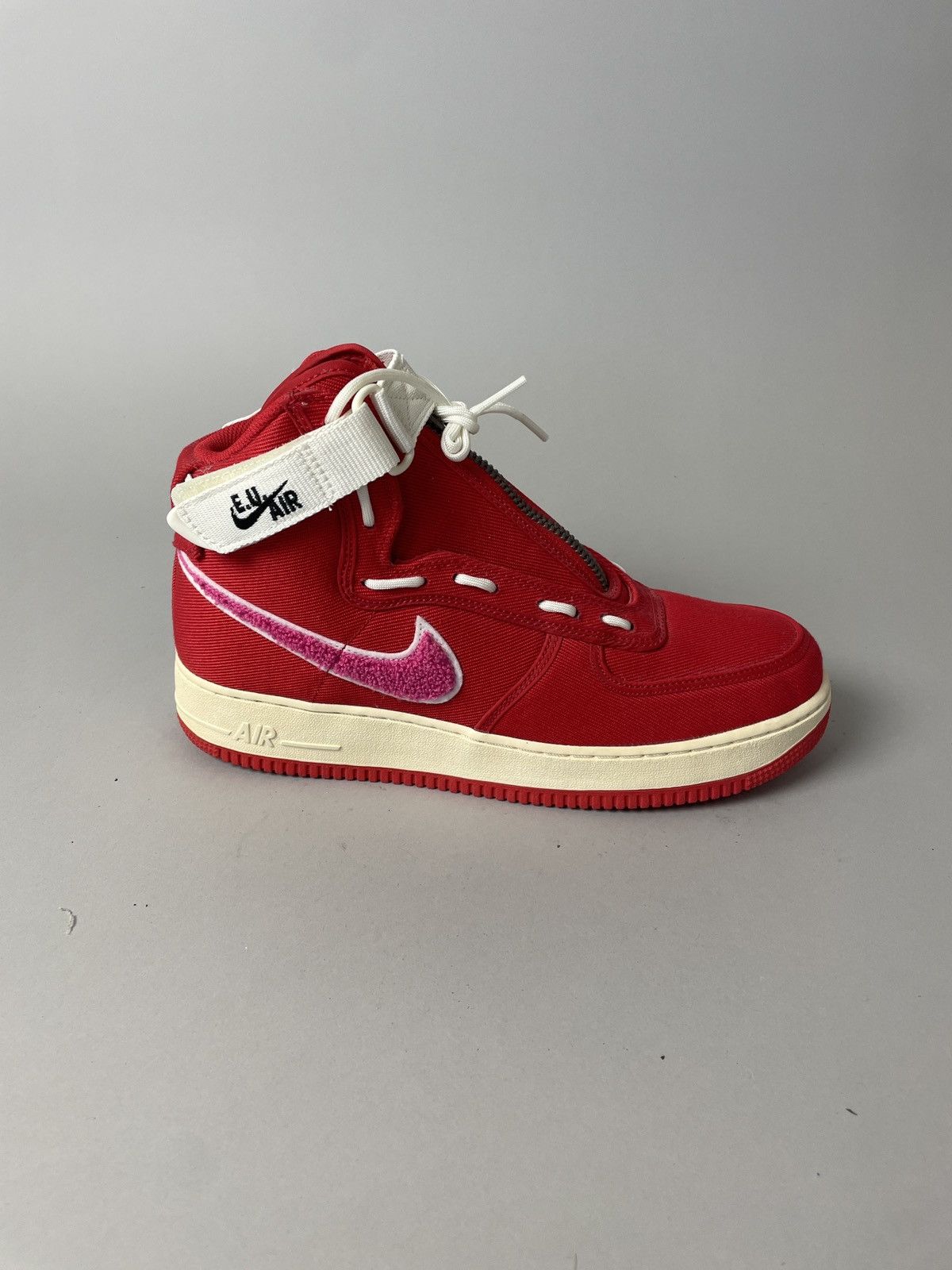 Emotionally Unavailable Red hi top air force 1 sneakers exclusive Size US 11 / EU 44 - 7 Thumbnail