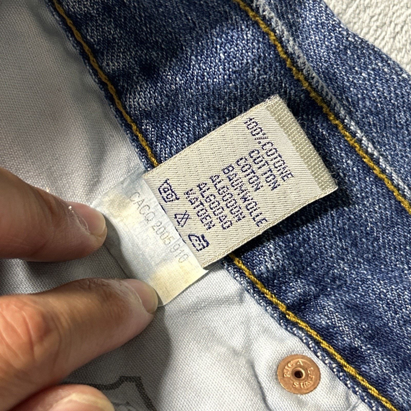 Levi's Beyond Baggy Jeans 36x34 Hamilton Baggie Wide Relaxed Loose Size US 36 / EU 52 - 4 Thumbnail