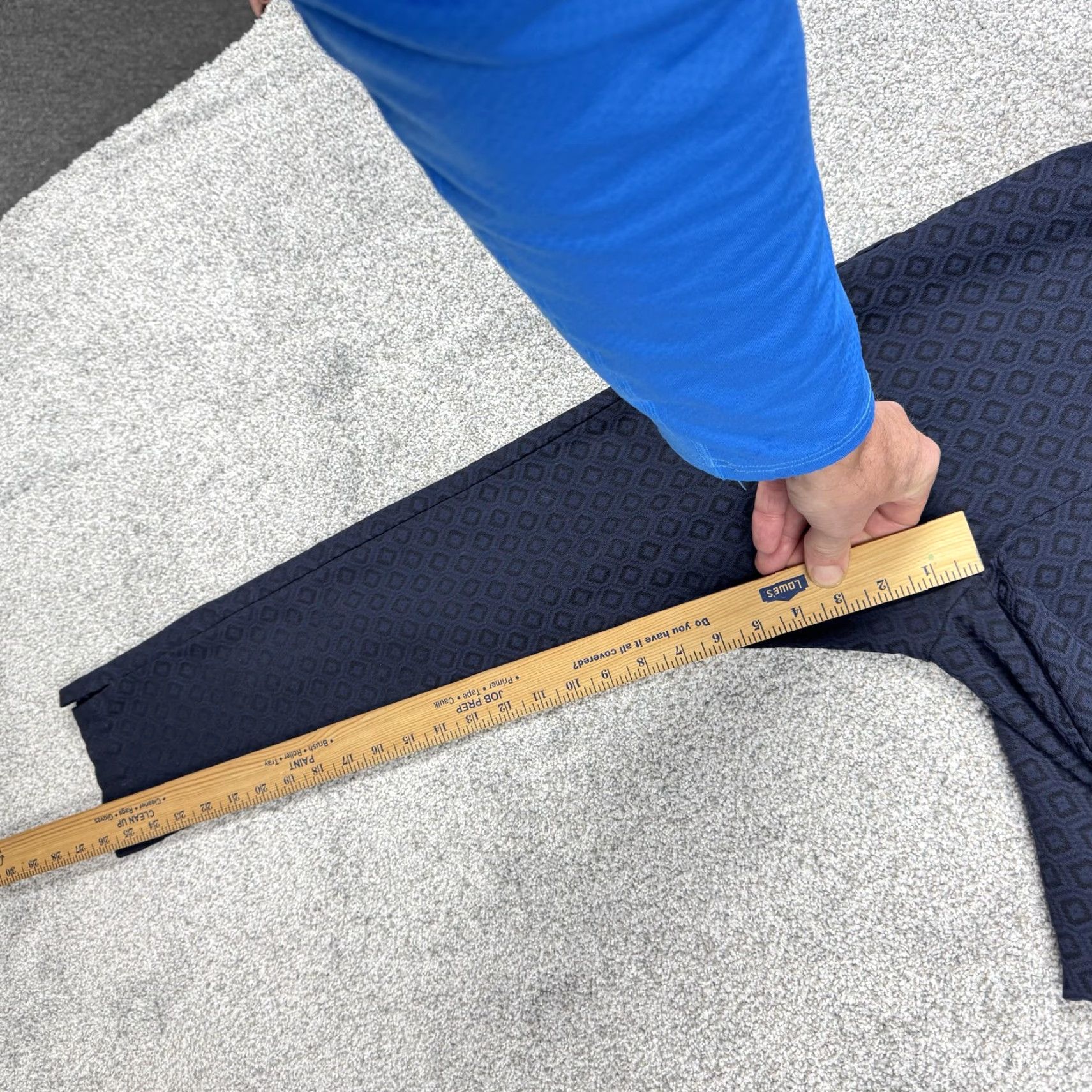 Vintage Roz & Ali Pants Womens 8P Petite Blue Ponte Ankle Workwear Geometric Tapered Pull On Elastic Waist Office Casual Size 30" / US 8 / IT 44 - 4 Thumbnail