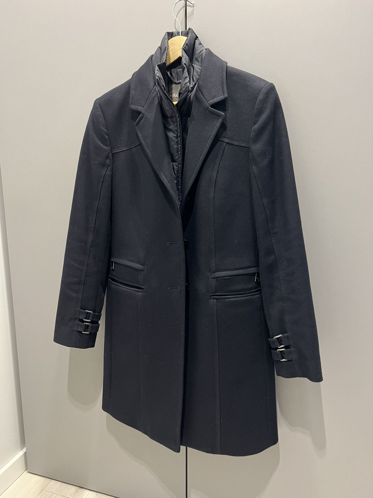 Vintage Mabrun Archive Wool Blend Fitted Coat Women Minimal Tailored Size M / US 6-8 / IT 42-44 - 9 Thumbnail