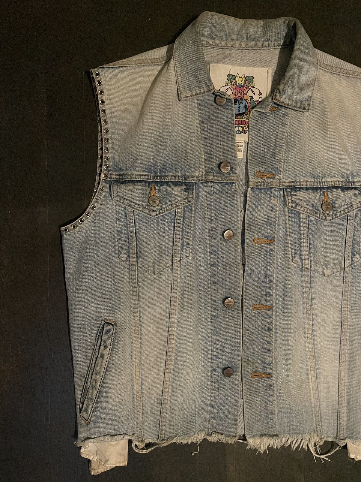 PHENOMENON Phenomenon Crust Punk Denim Vest Size US L / EU 52-54 / 3 - 2 Thumbnail