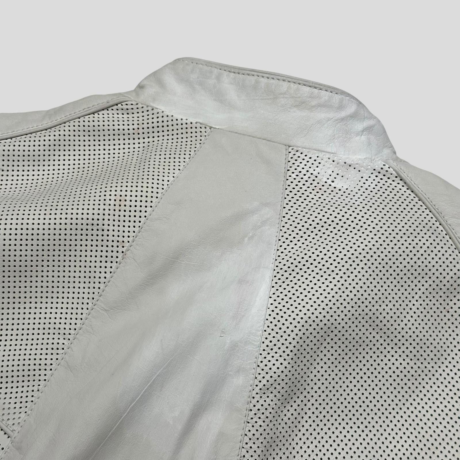 Gucci Gucci 2010 Nappa Leather Café Perforated Biker Jacket - M Size US M / EU 48-50 / 2 - 8 Thumbnail