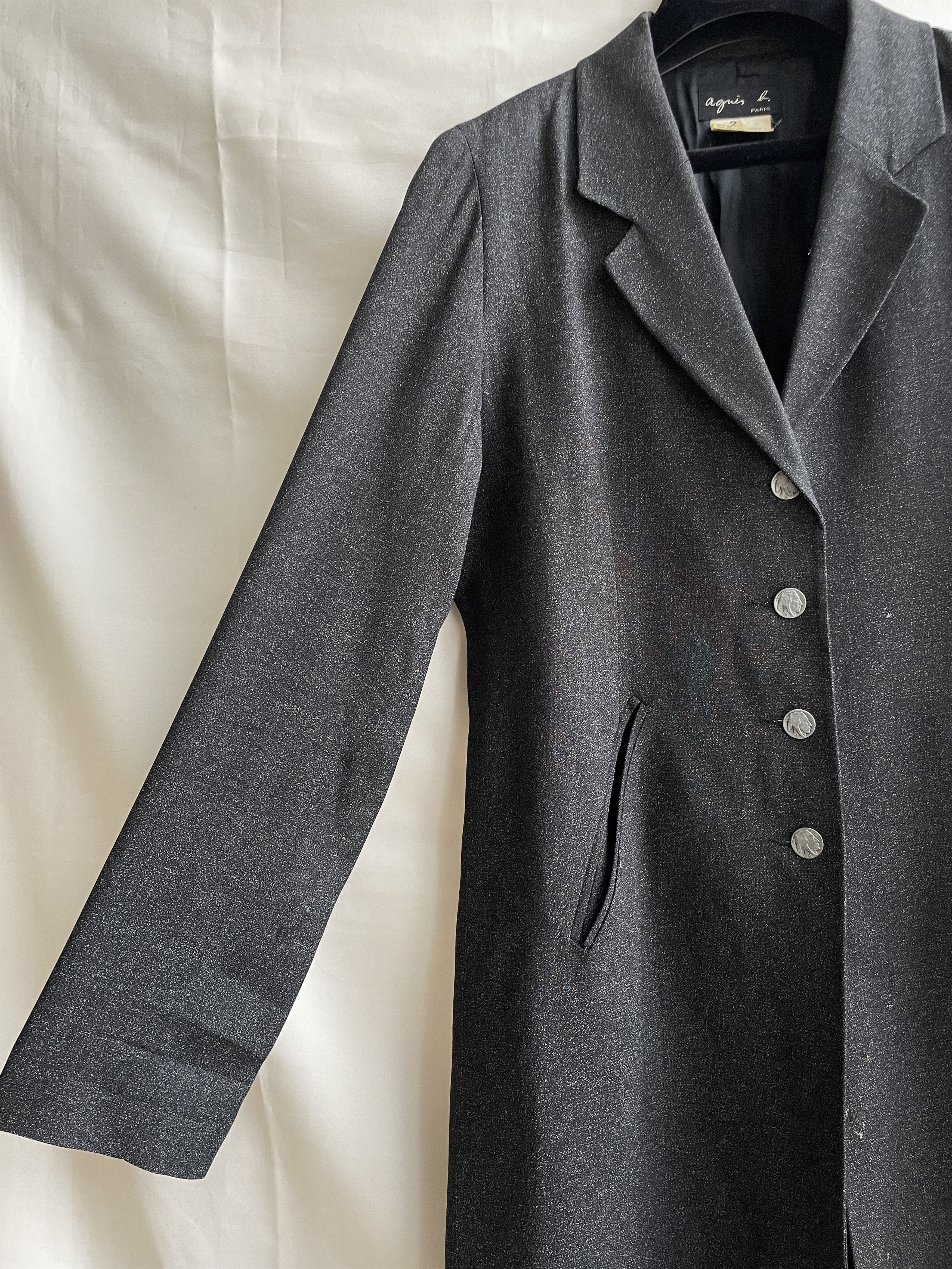agnes b. Agnes B. Paris Vintage Womens Light Coat Size 2 Size M / US 6-8 / IT 42-44 - 6 Thumbnail