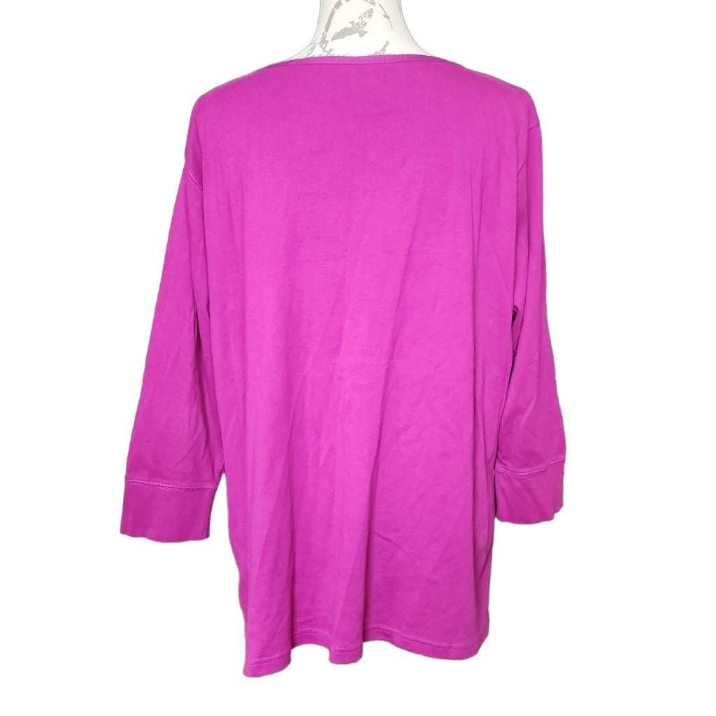 Eddie Bauer Eddie Bauer Ladies Size XXL Purple Lightweight Button Down C Size XXL / US 16-18 / IT 52-54 - 2 Thumbnail