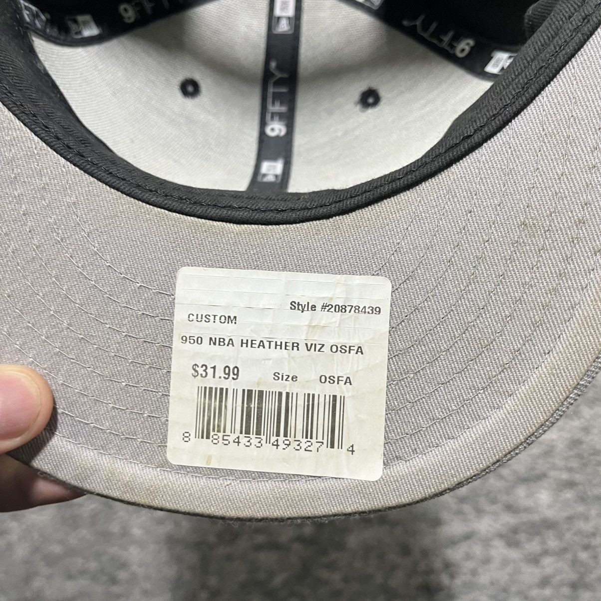 New Era New Era 9Fifty Golden State Warriors NBA Black Snapback Hat Size ONE SIZE - 6 Thumbnail
