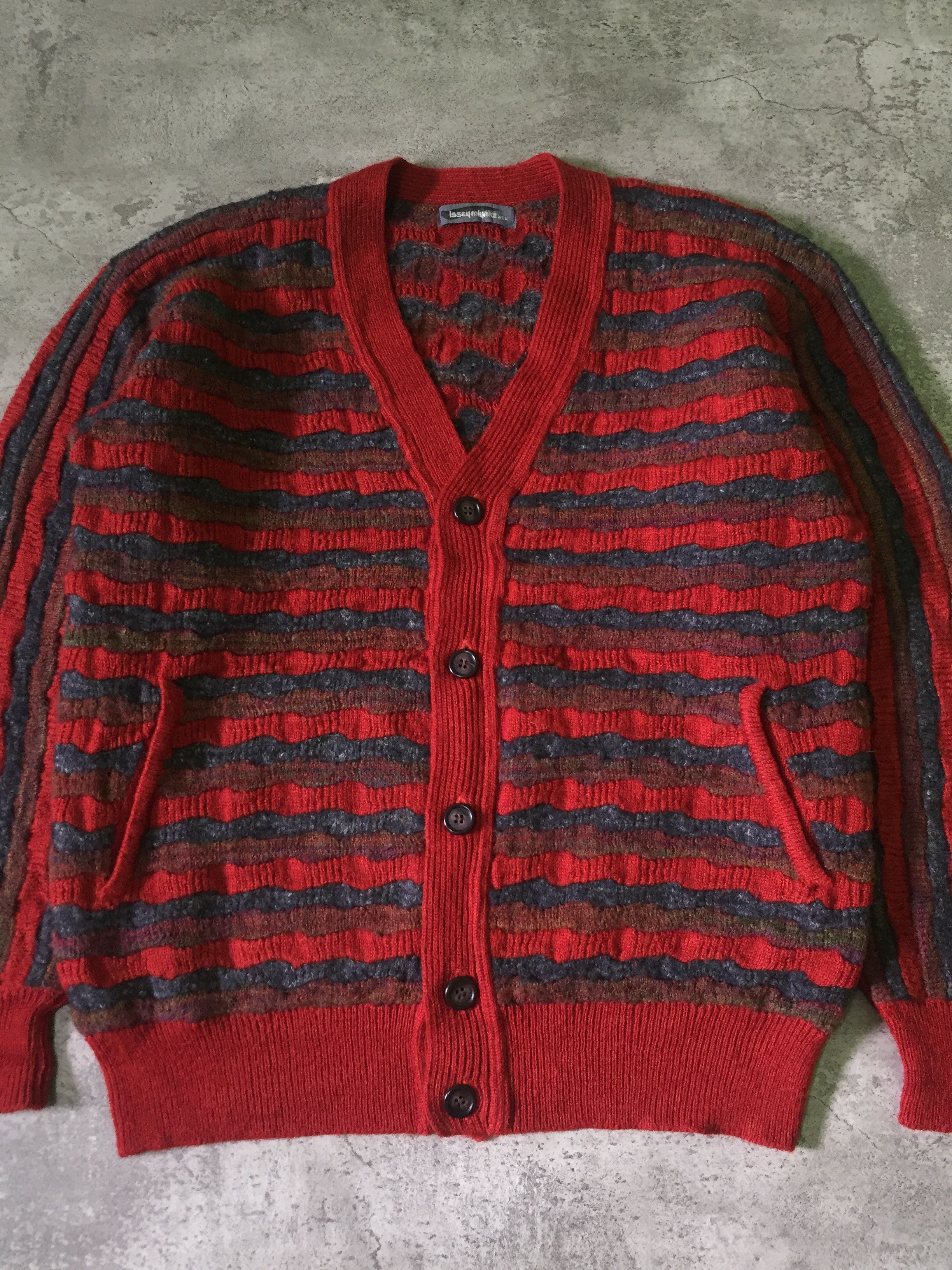 Issey Miyake Archive New 80s Issey Miyake 3D Knit Sweater Cardigan Size US M / EU 48-50 / 2 - 2 Thumbnail