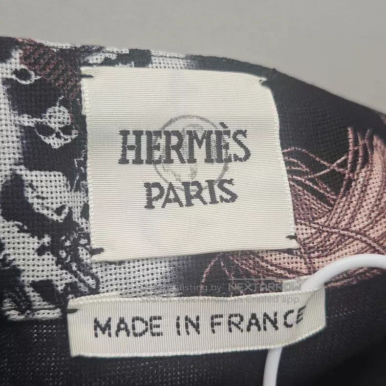 Hermes Hermes Black Rope Pattern Mulberry Silk Skirt Size 24" / US 00 / IT 34 - 5 Thumbnail