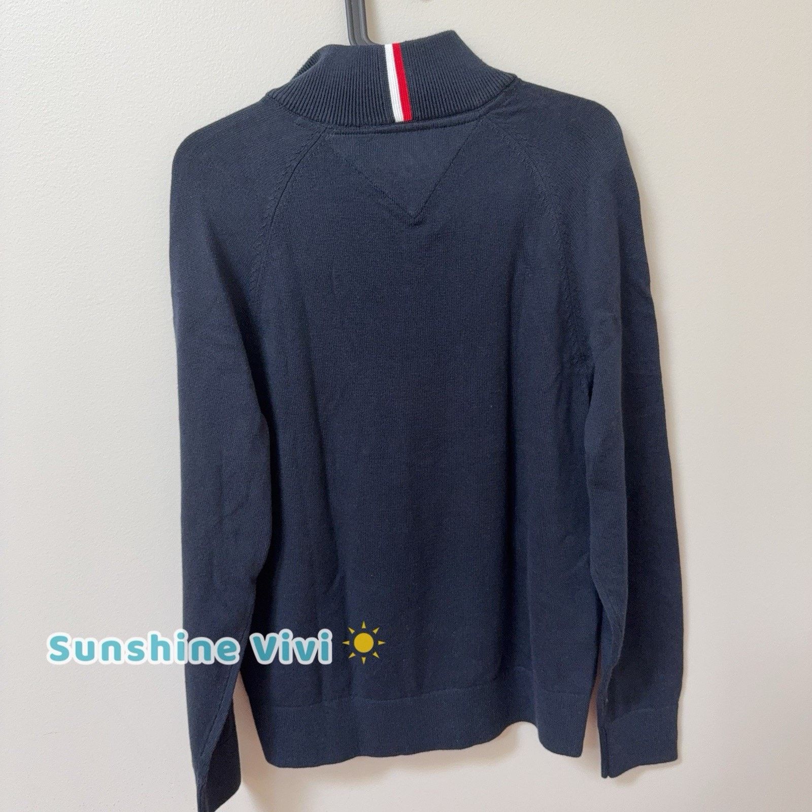 Tommy Hilfiger NWT Tommy Hilfiger Men's Solid Full-Zip Sweater Navy Small Size US S / EU 44-46 / 1 - 4 Thumbnail