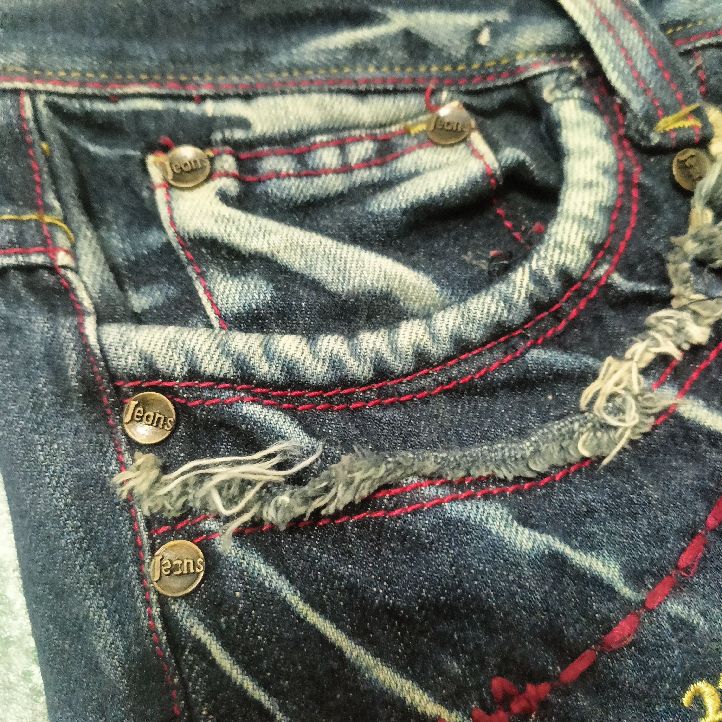If Six Was Nine Roy 310 flared distressed bootcut jeans Size US 29 - 4 Thumbnail