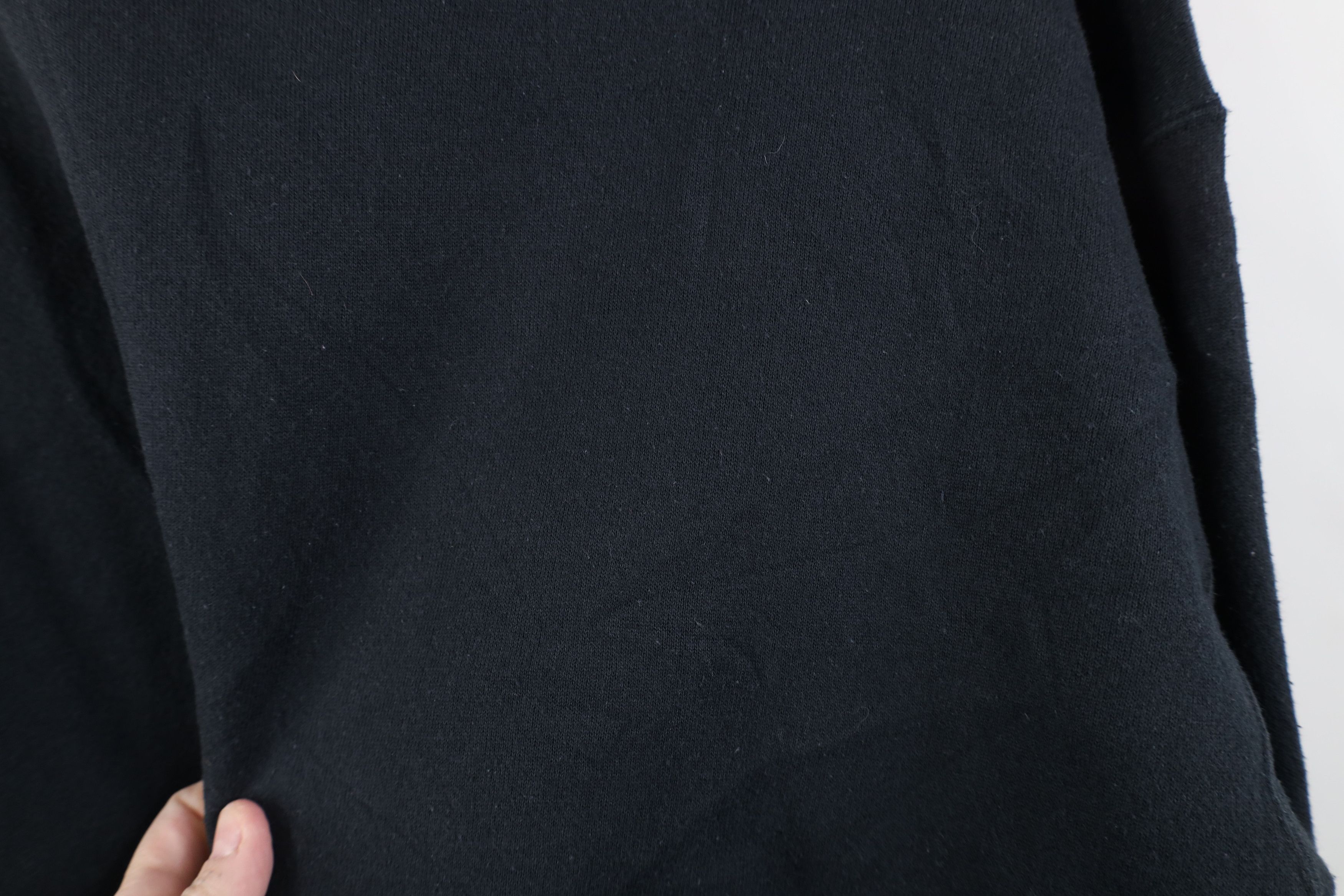 Vintage Vintage 90s Streetwear Blank Crewneck Sweatshirt Black USA Size XL / US 12-14 / IT 48-50 - 6 Thumbnail