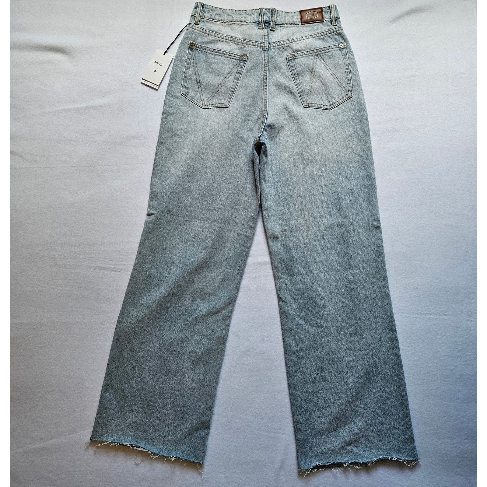 RVCA RVCA Coco Denim Jeans Light Wash Relaxed Fit Ripped Jeans 28 Size 28" / US 6 / IT 42 - 16 Thumbnail