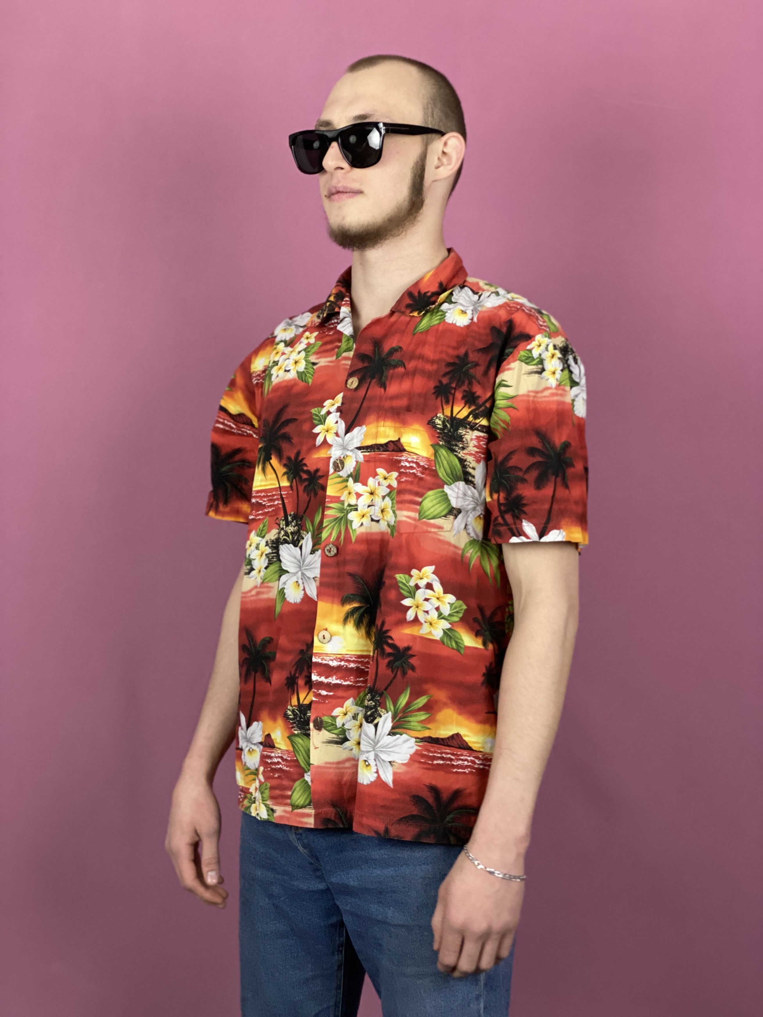 Vintage Favant Vintage Men's Hawaiian Shirt - L Size US L / EU 52-54 / 3 - 2 Thumbnail