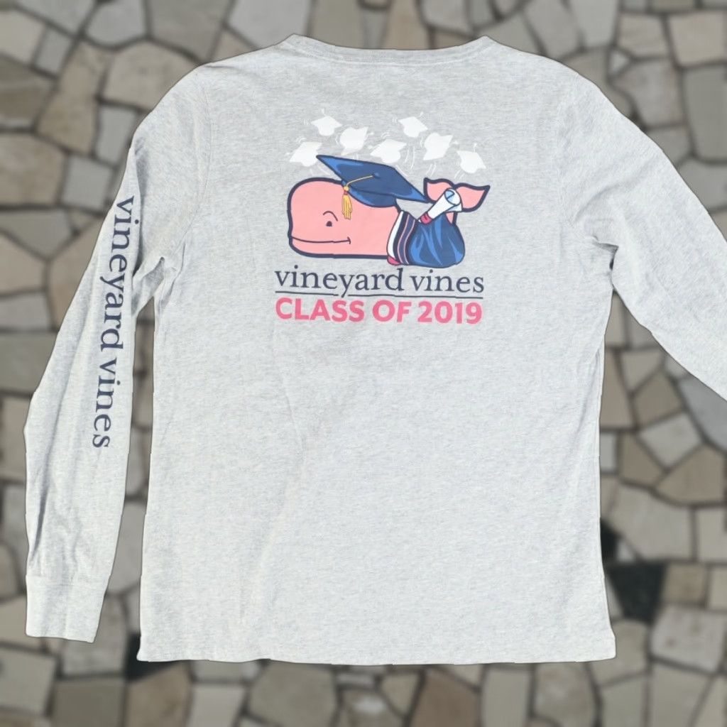 Vineyard Vines Vineyard Vines Long Sleeve Class of 2019 Solid T-Shirt Gray Women's S Size S / US 4 / IT 40 - 1 Thumbnail