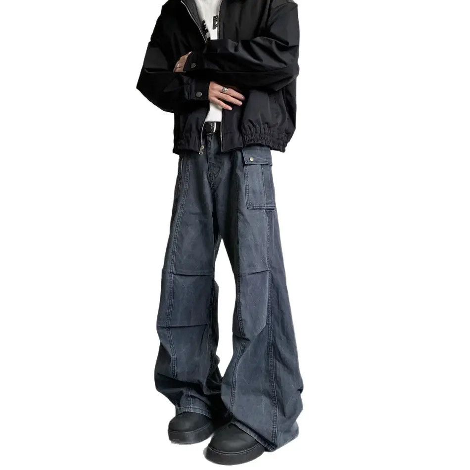 Japanese Brand Retro loose casual micro flared jeans Size US 32 / EU 48 - 5 Thumbnail