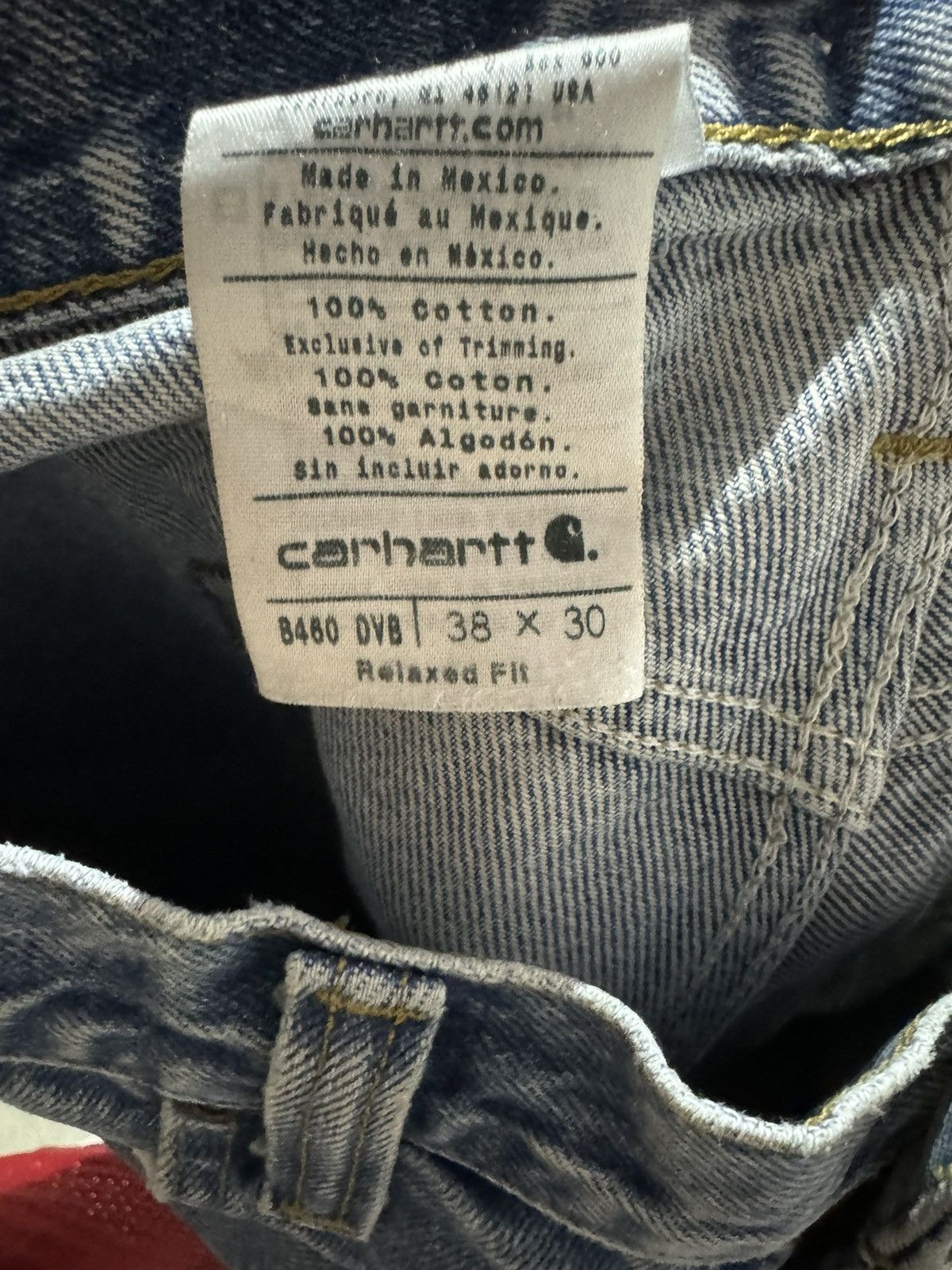 Carhartt × Vintage Carhartt Carpenter Denim Jeans 38x30 Size US 38 / EU 54 - 7 Thumbnail