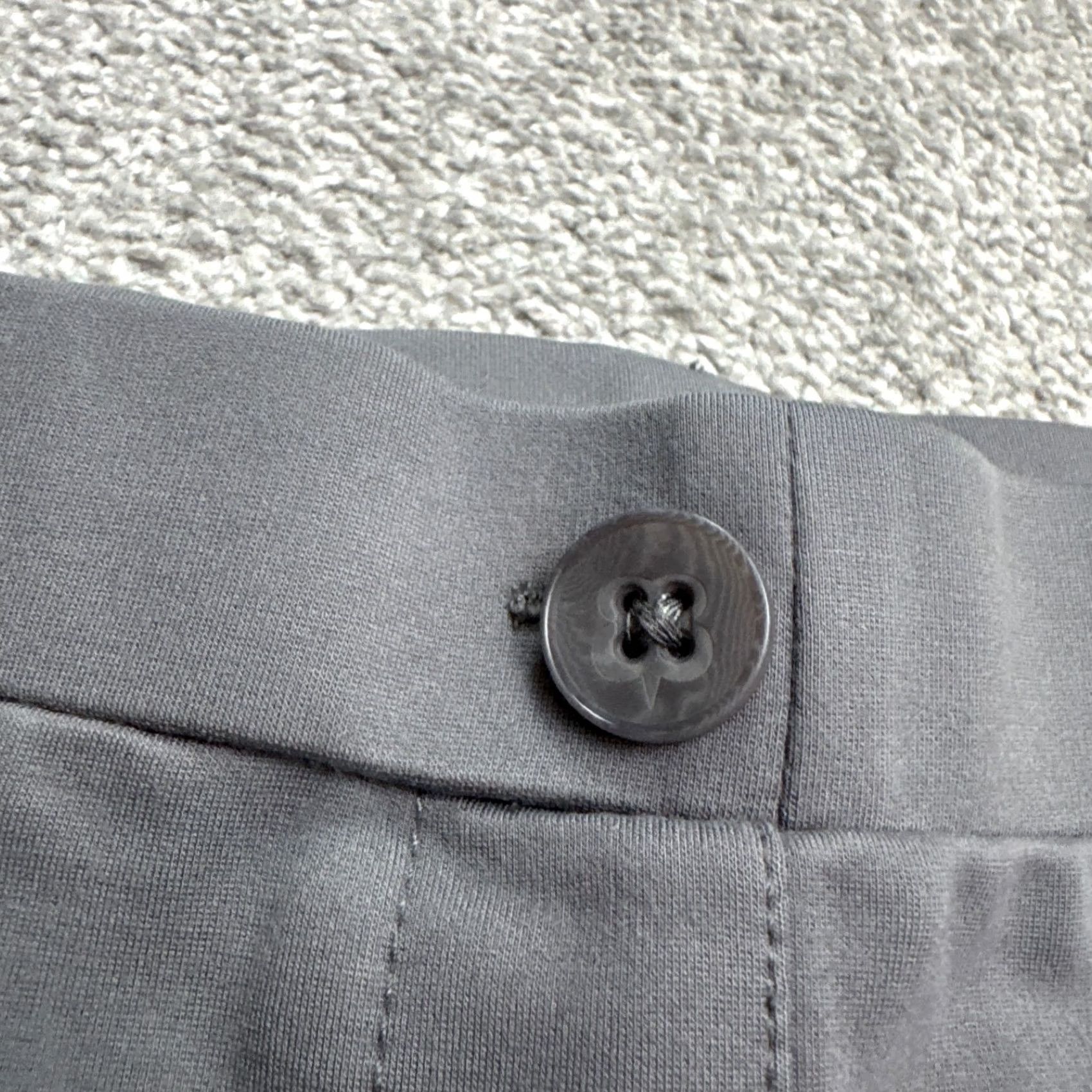 Vintage Betabrand Stretch Dress Pants Women Large Long Charcoal Gray Knit Size 36" / US 14 / IT 50 - 3 Thumbnail