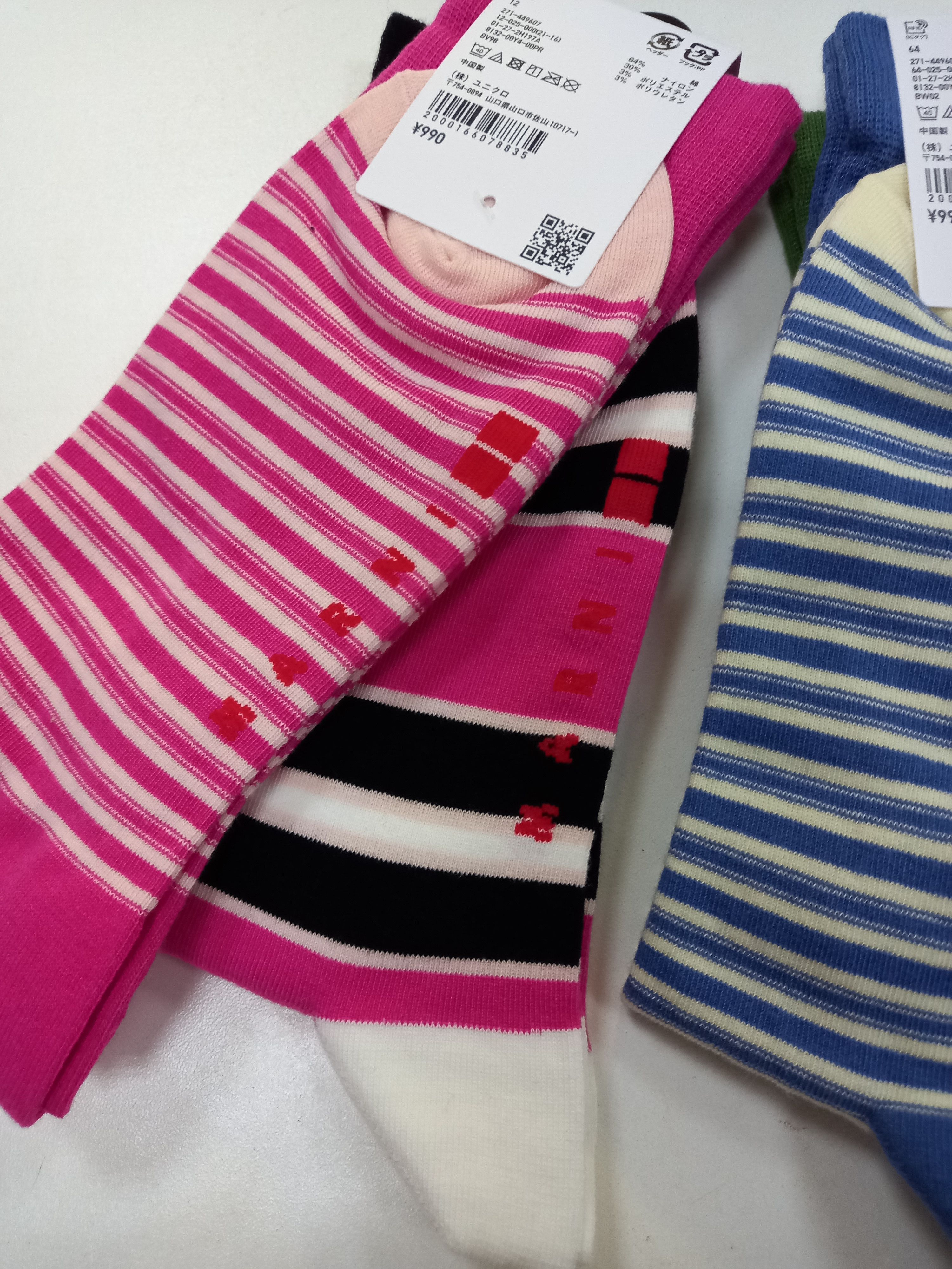 Marni NEW 6P UNIQLO x MARNI STRIPED SOCKS Size ONE SIZE - 3 Thumbnail