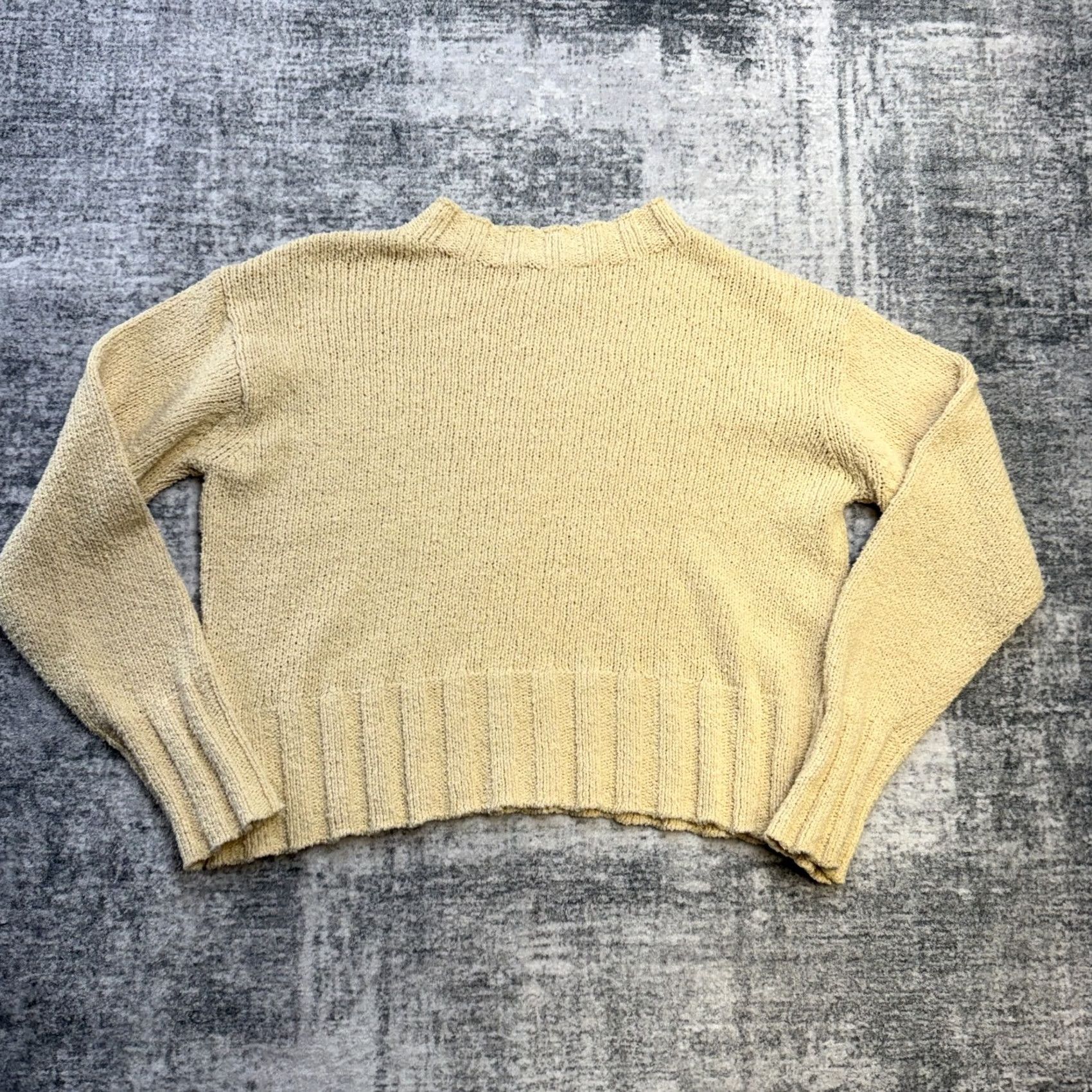 J.Crew J Crew Sweater Women Small Wheat Beige Relaxed Crewneck Lightweight Cotton Beach Size S / US 4 / IT 40 - 7 Thumbnail