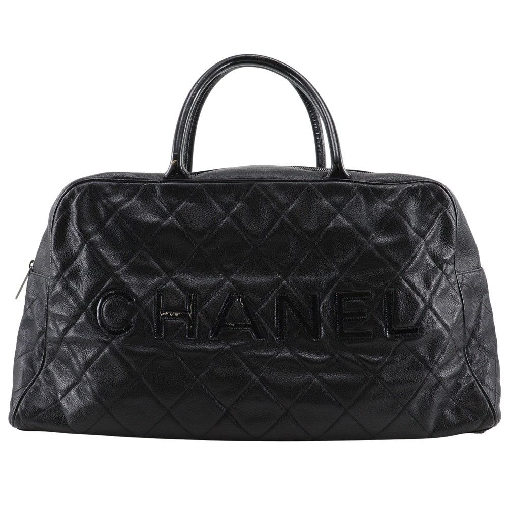 Chanel Chanel Chanel Matelasse Caviar Skin Boston Bag Leather Travel Bag DUTY FREE for USA Size ONE SIZE - 1 Thumbnail