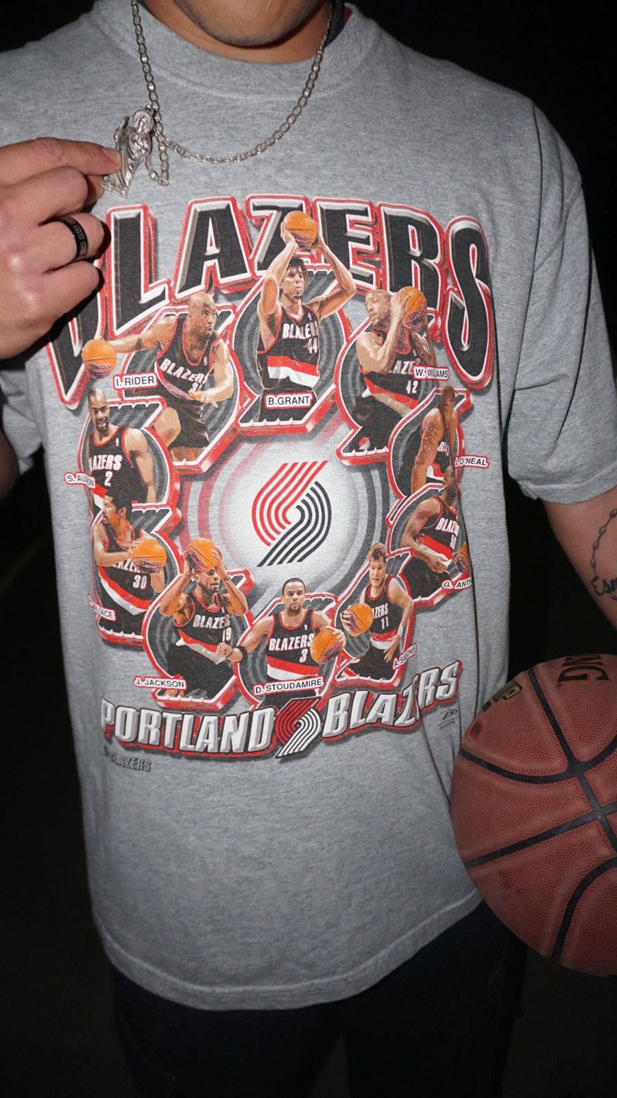 Pro Player Vintage Portland Trailblazers Shirt Size US L / EU 52-54 / 3 - 2 Thumbnail