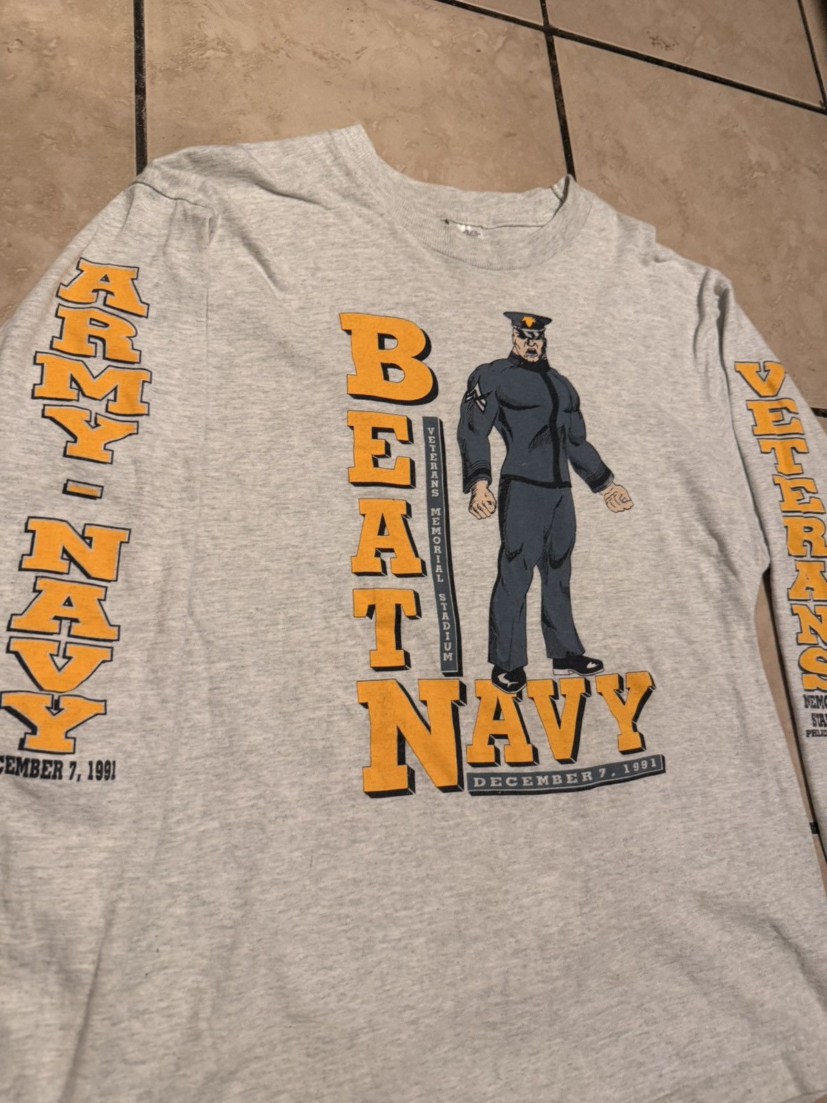 Vintage Army Beat Navy Tee Vintage Size US L / EU 52-54 / 3 - 2 Thumbnail